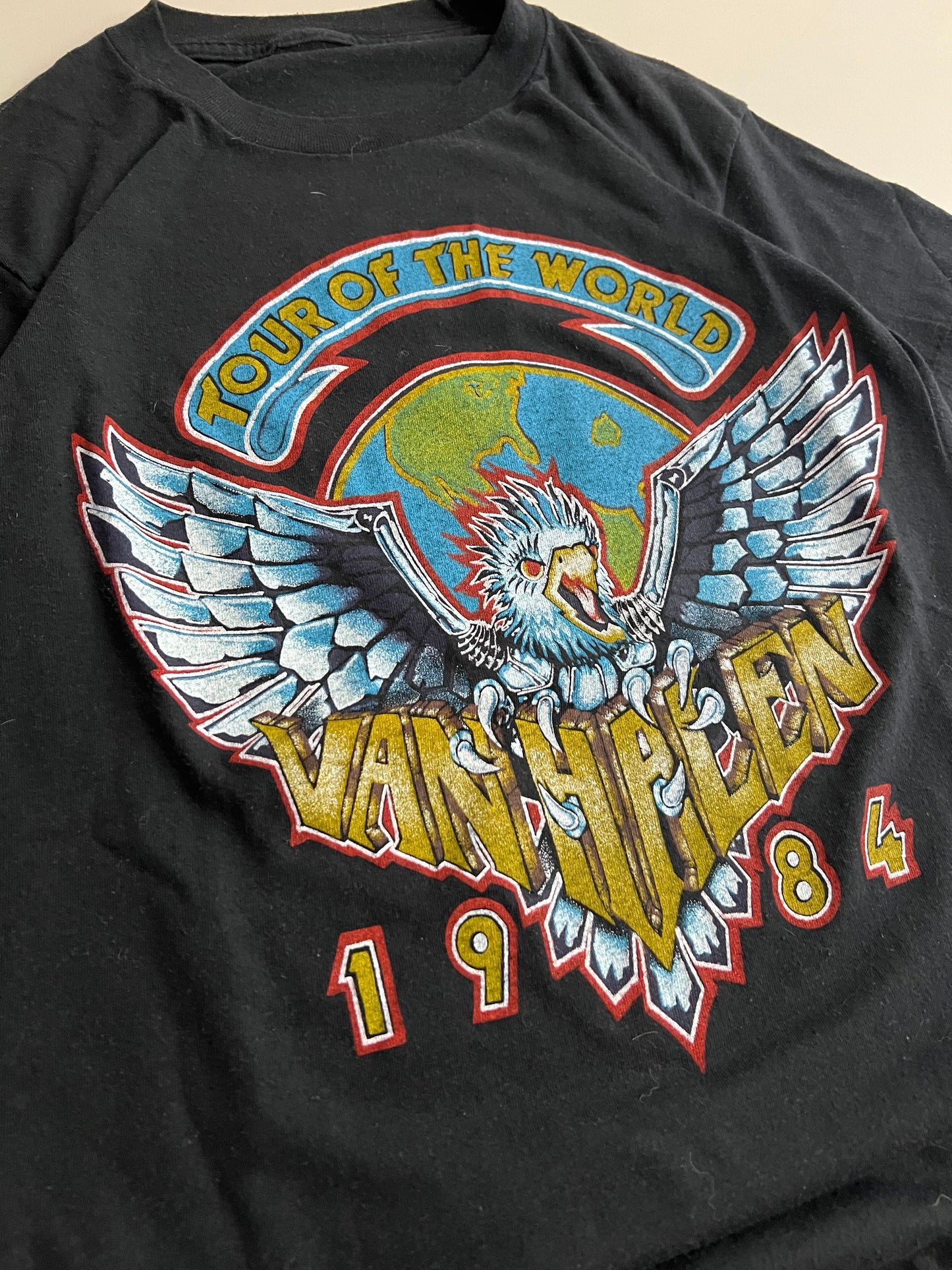 Large 1984 Van Halen Tour of the World T-shirt