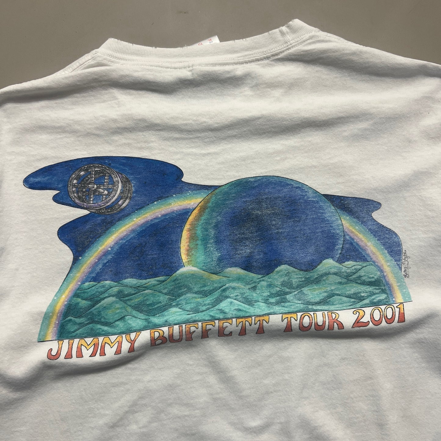 XL 2001 Jimmy Buffet Ocean Odyssey Tour T-shirt
