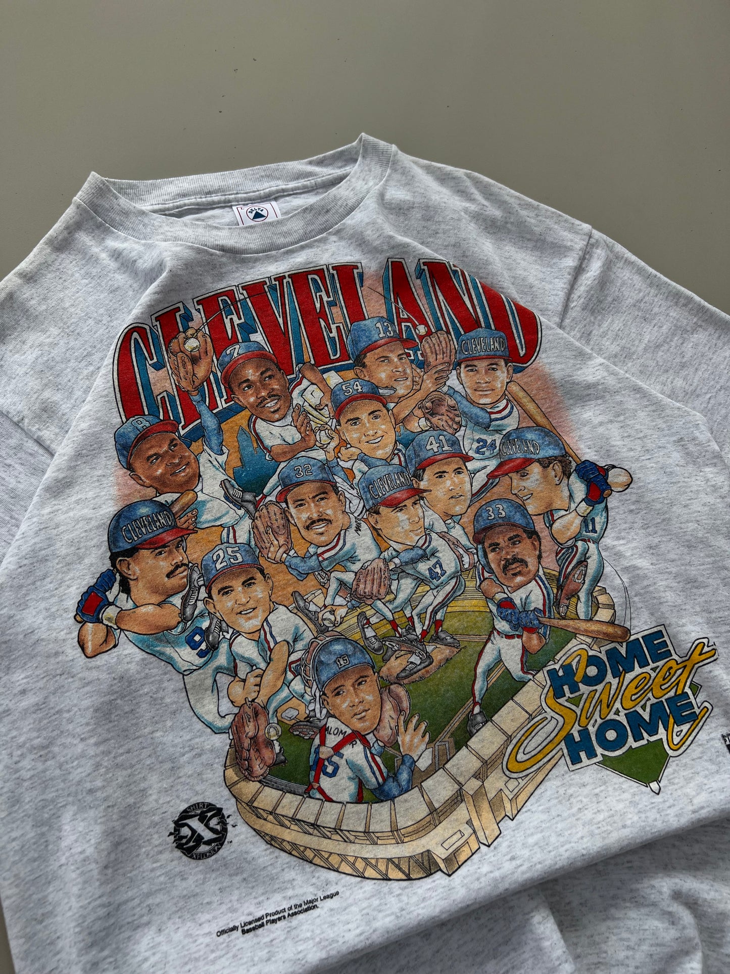 Large 90s Cleveland Indians Champs Caricature T-shirt
