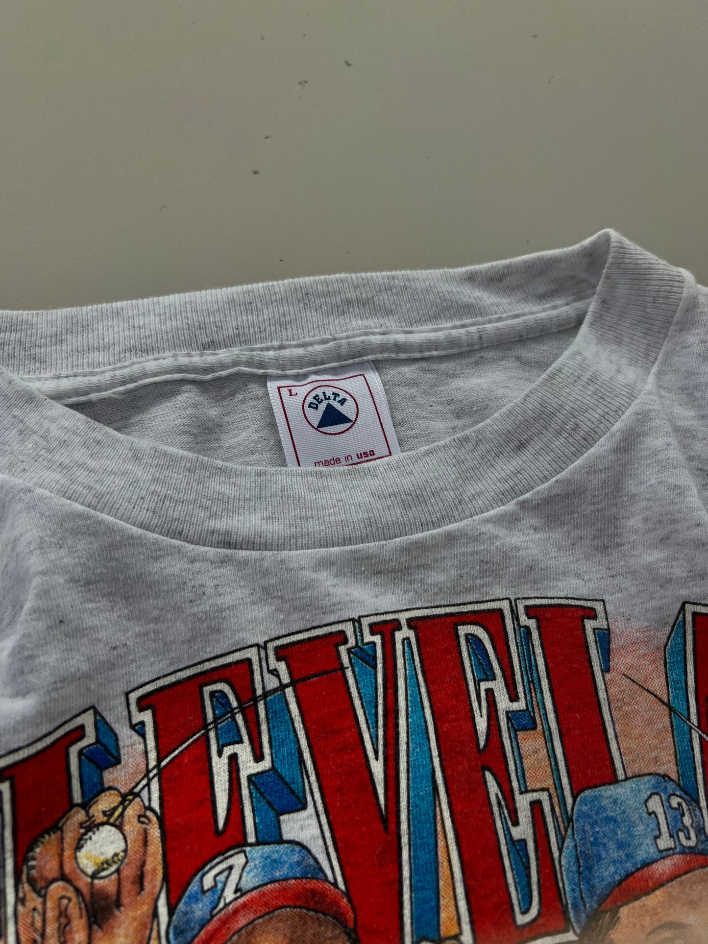 Large 90s Cleveland Indians Champs Caricature T-shirt