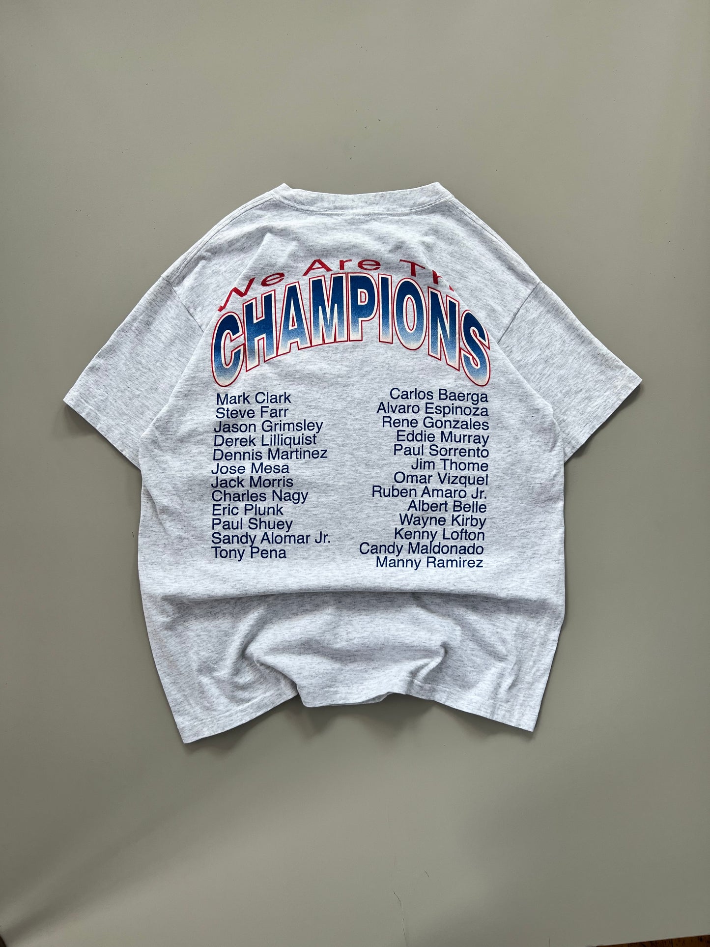 Large 90s Cleveland Indians Champs Caricature T-shirt