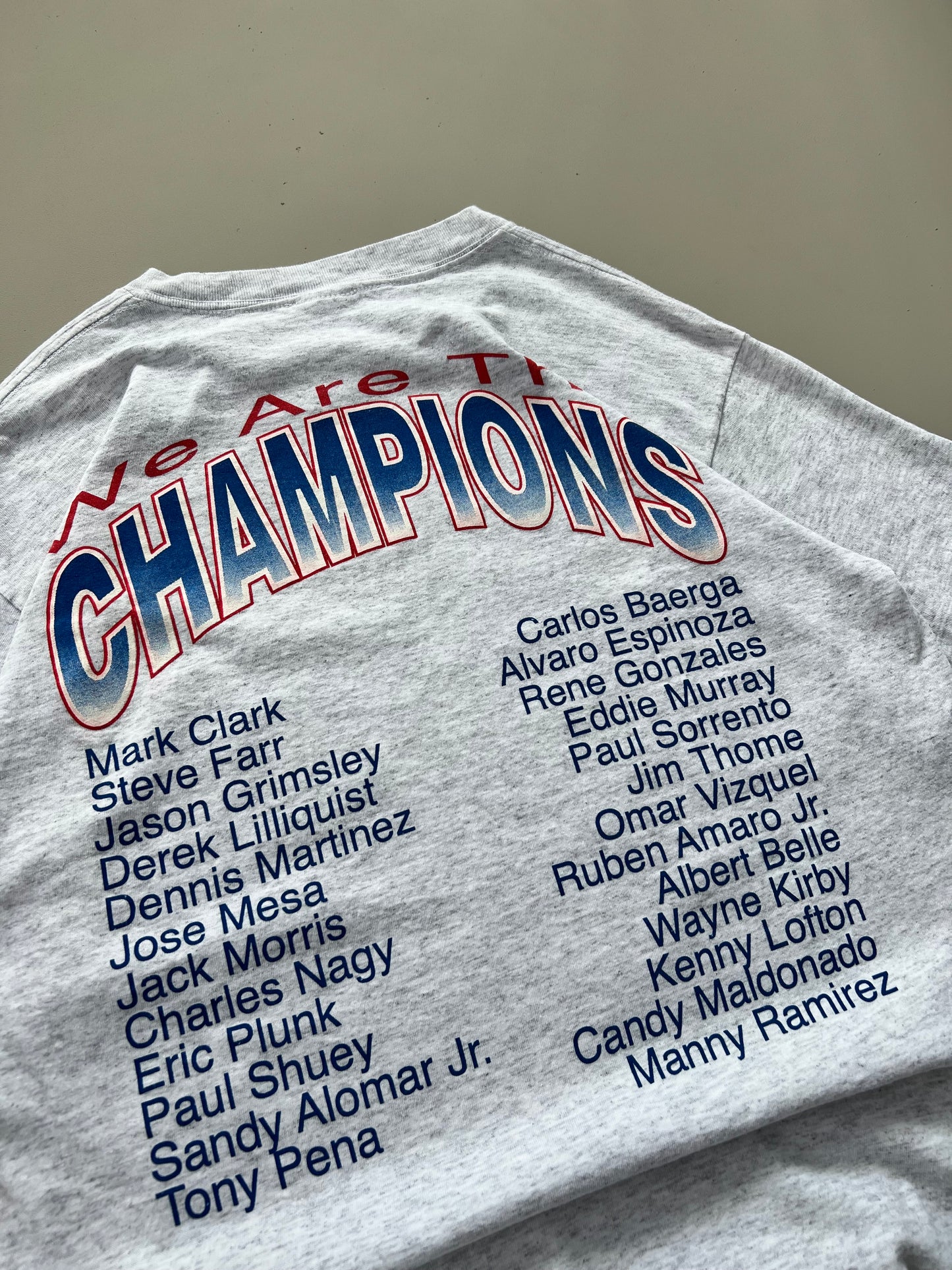 Large 90s Cleveland Indians Champs Caricature T-shirt