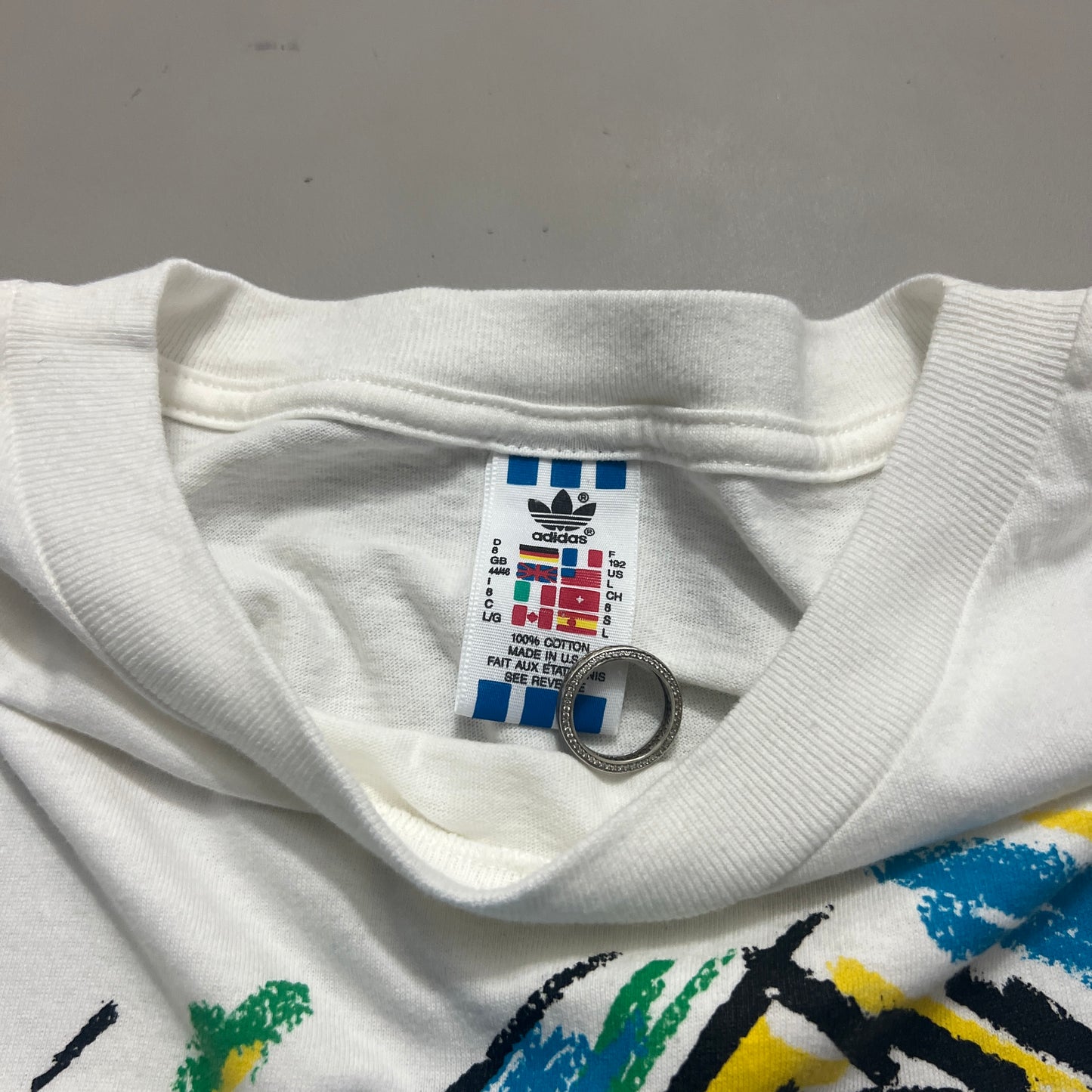 Large 1994 World Cup Usa Brazil Wrap Around T-shirt