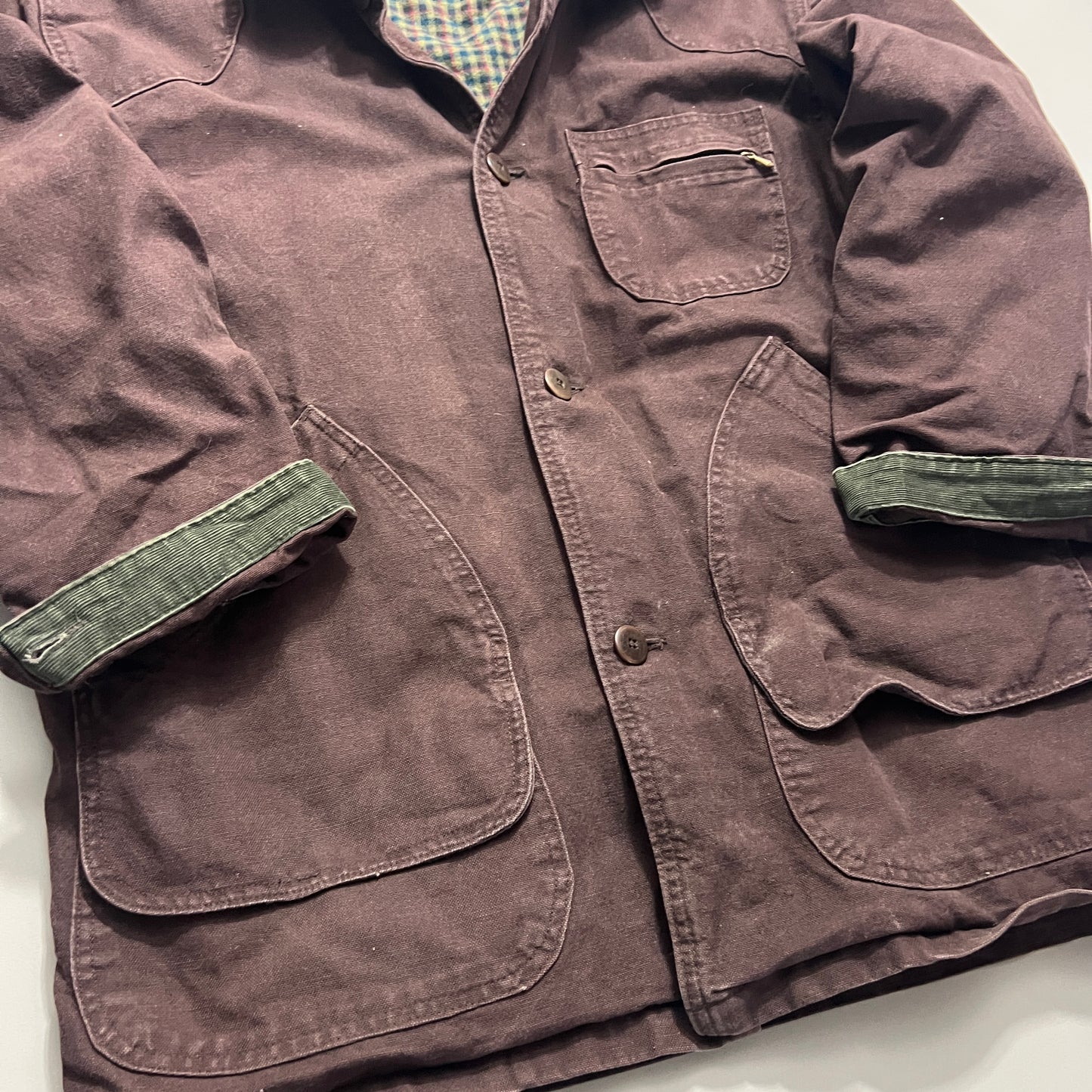 XL 1990s L.L. Bean Plum Barn Coat