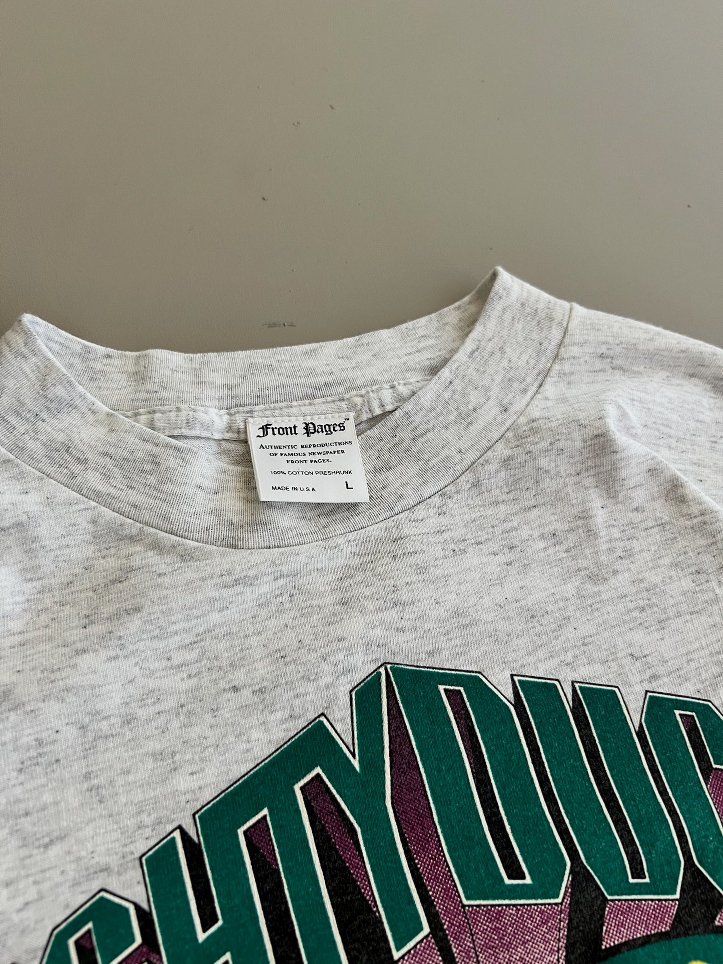 Large 1993 Anaheim Ducks Inagural Edition T-shirt