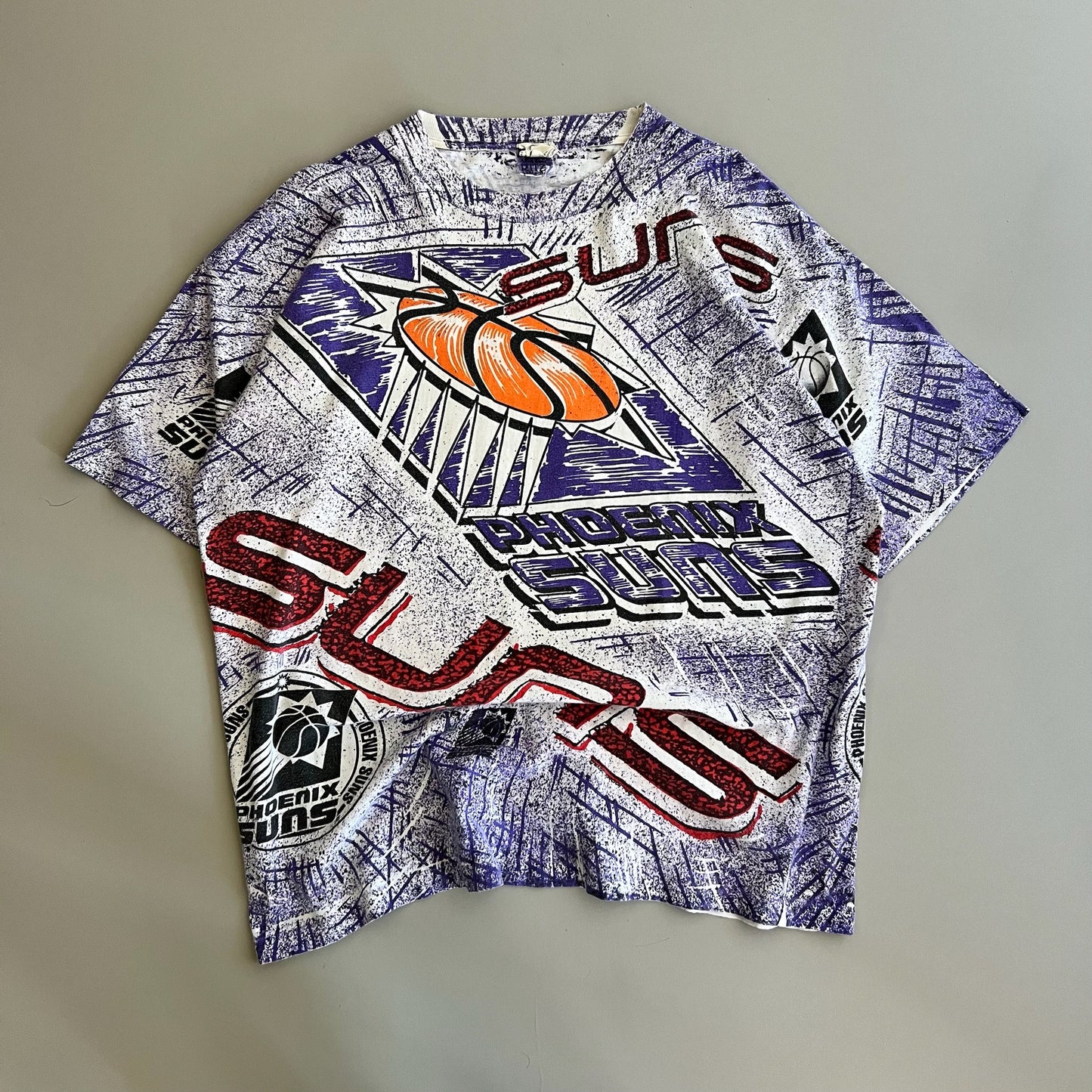 XL 90s Phoenix Suns Magic Johnson AOP T-shirt