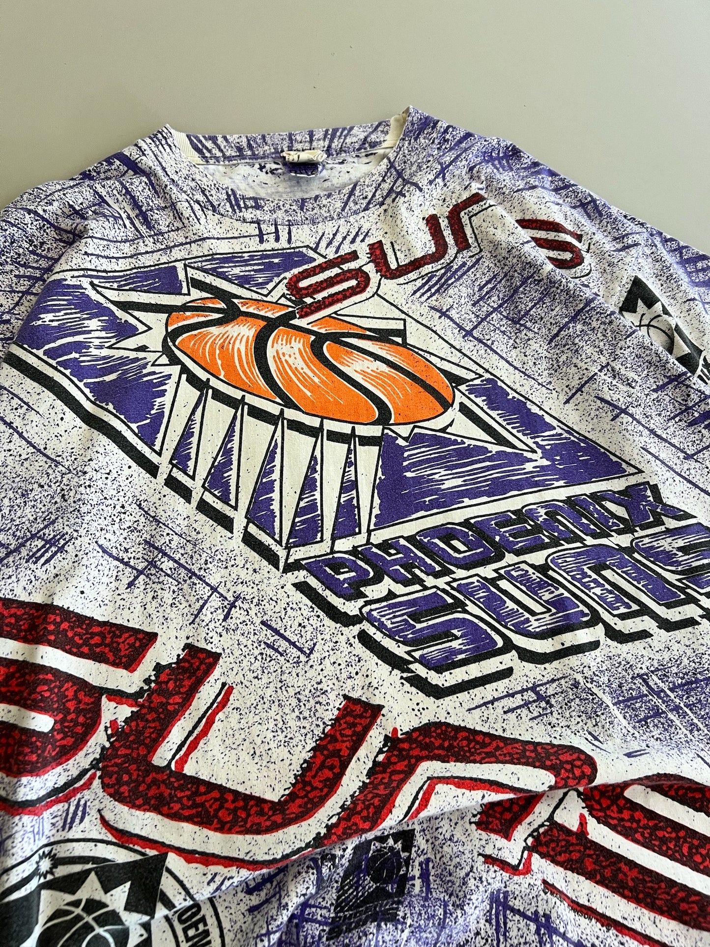 XL 90s Phoenix Suns Magic Johnson AOP T-shirt