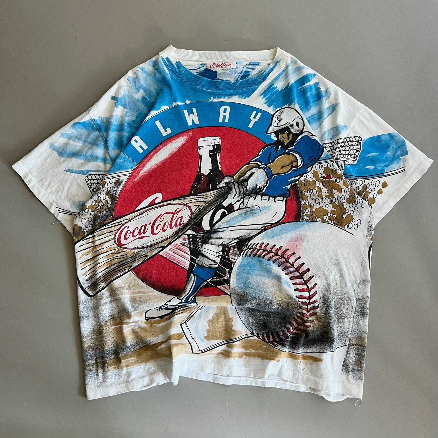 XL 1994 Coca Cola Baseball AOP T-shirt
