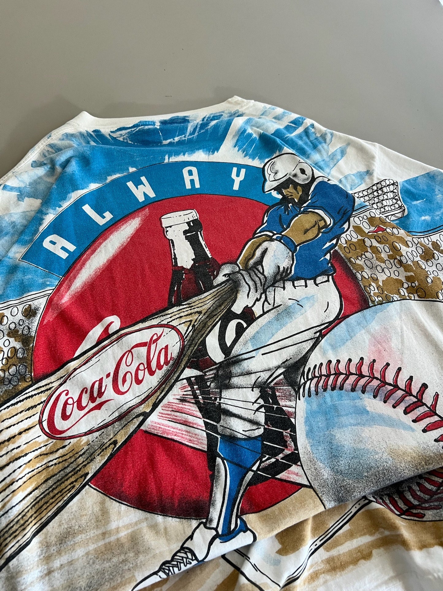XL 1994 Coca Cola Baseball AOP T-shirt