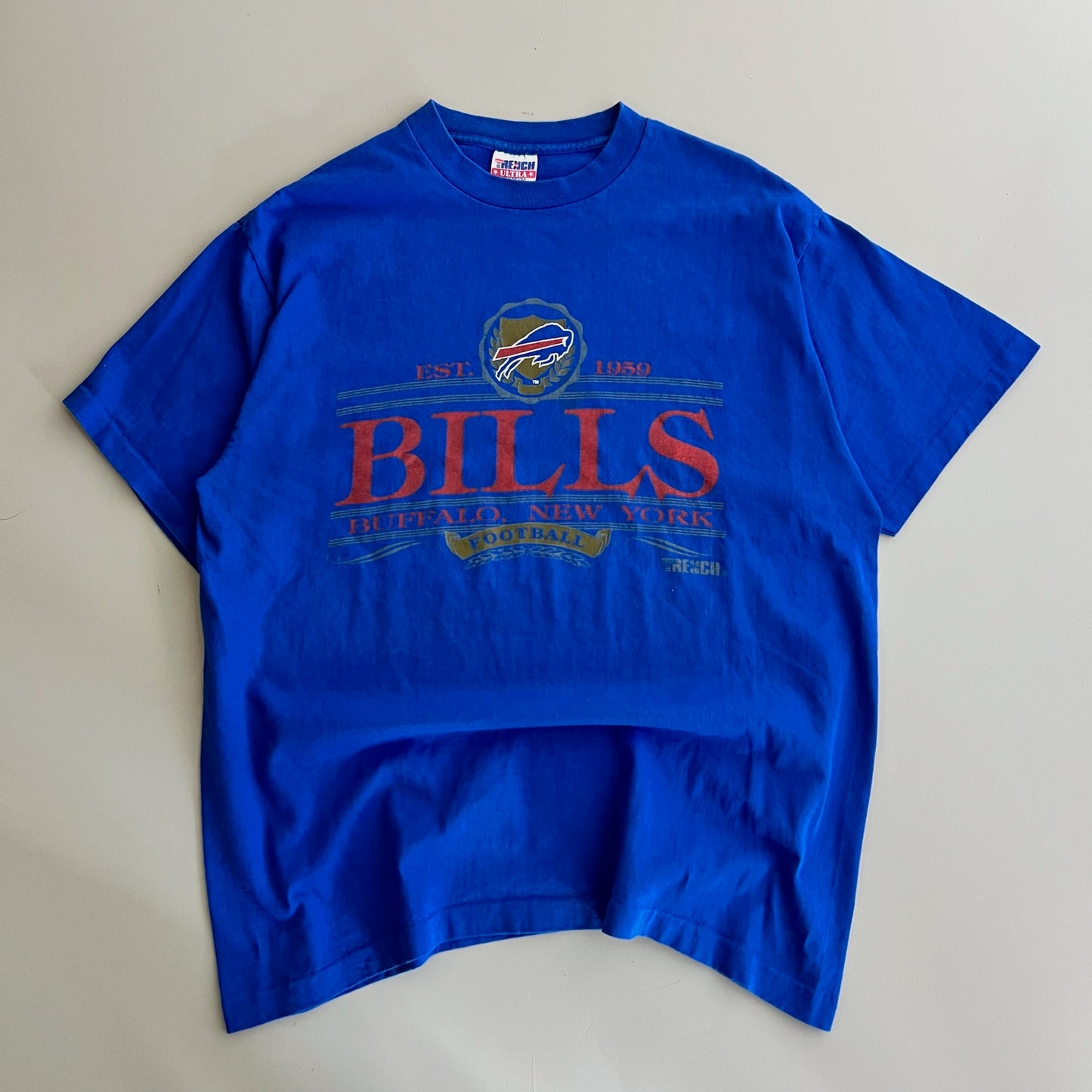 XL 1990s Buffalo Bills Trench T-shirt