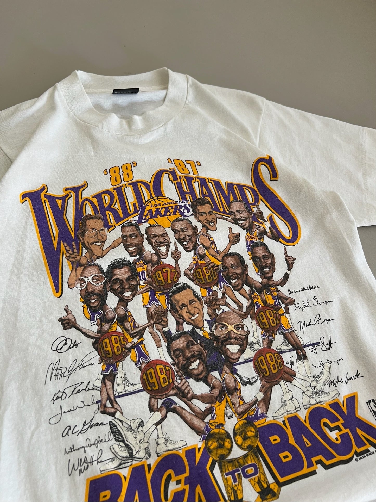 Medium 87/88 Los Angeles Lakers Champs T-shirt