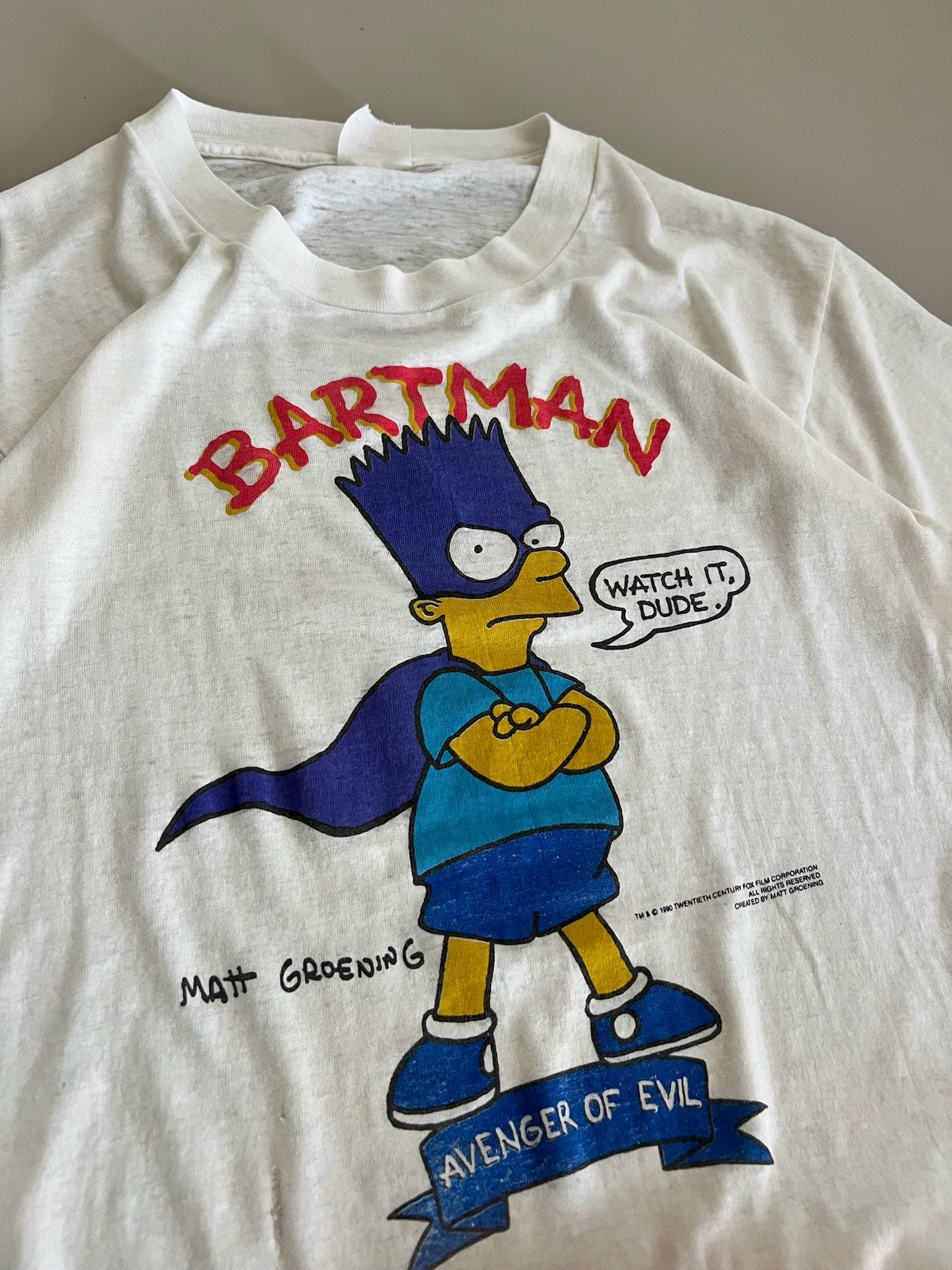 Large 1990 Bartman T-shirt