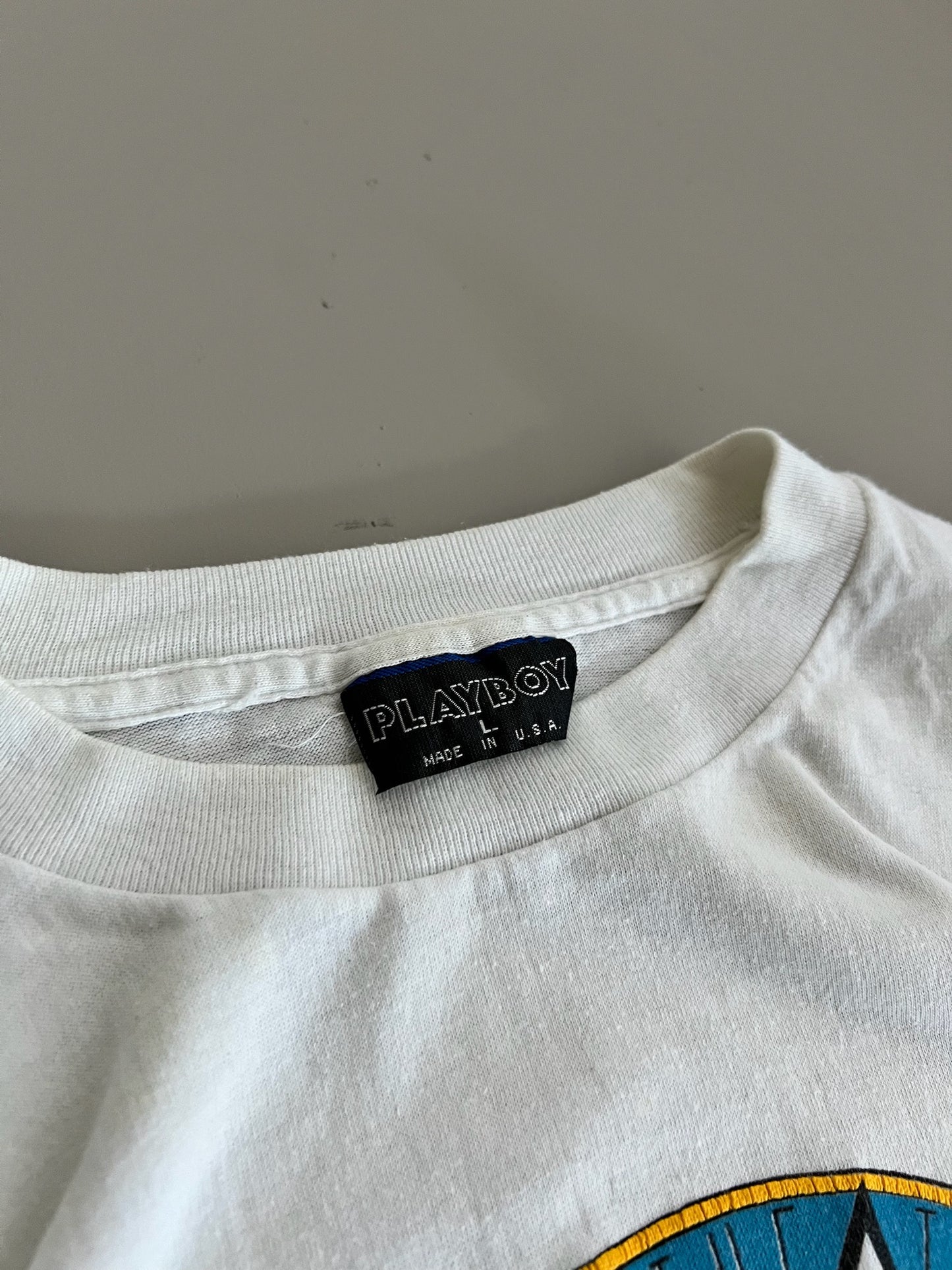 Large 90s Playboy True Mark T-shirt