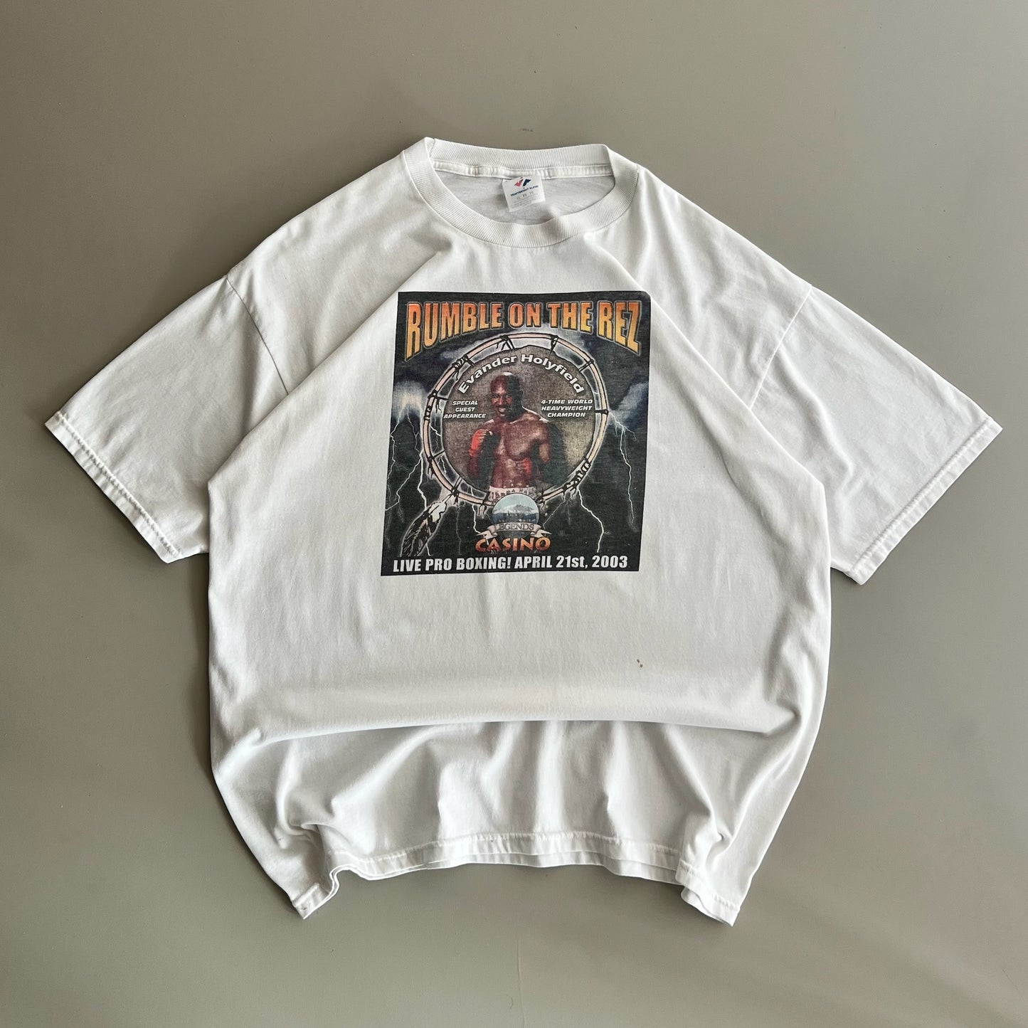 XL 2003 Evander Holyfield Boxing T-shirt