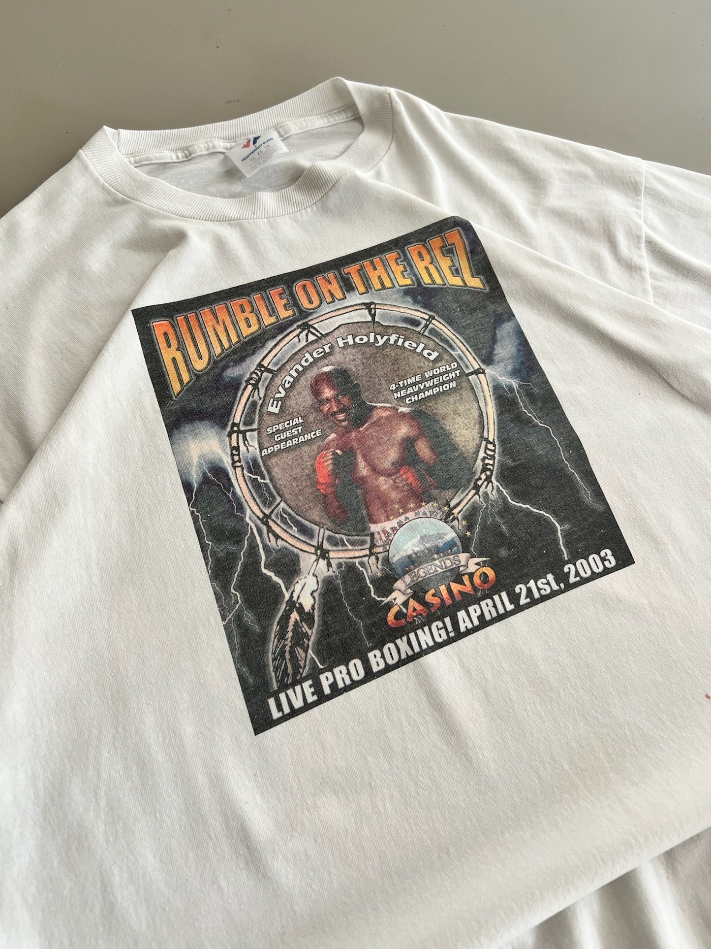 XL 2003 Evander Holyfield Boxing T-shirt