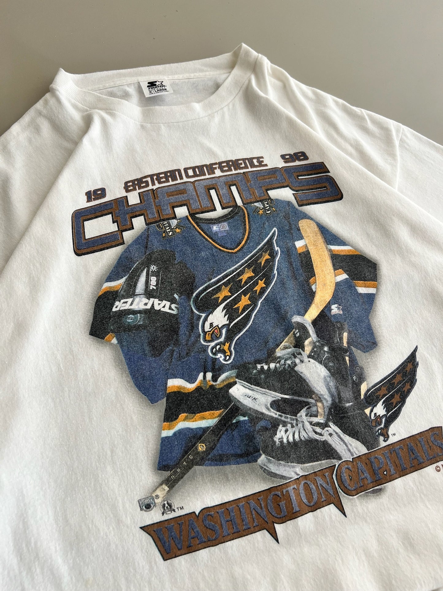 XL 1998 Washington Capitals Eastern Champs T-shirt