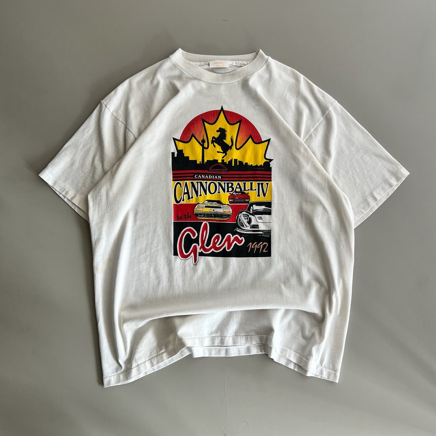 XL 1992 Canadian Cannonball IV Ferrari T-shirt