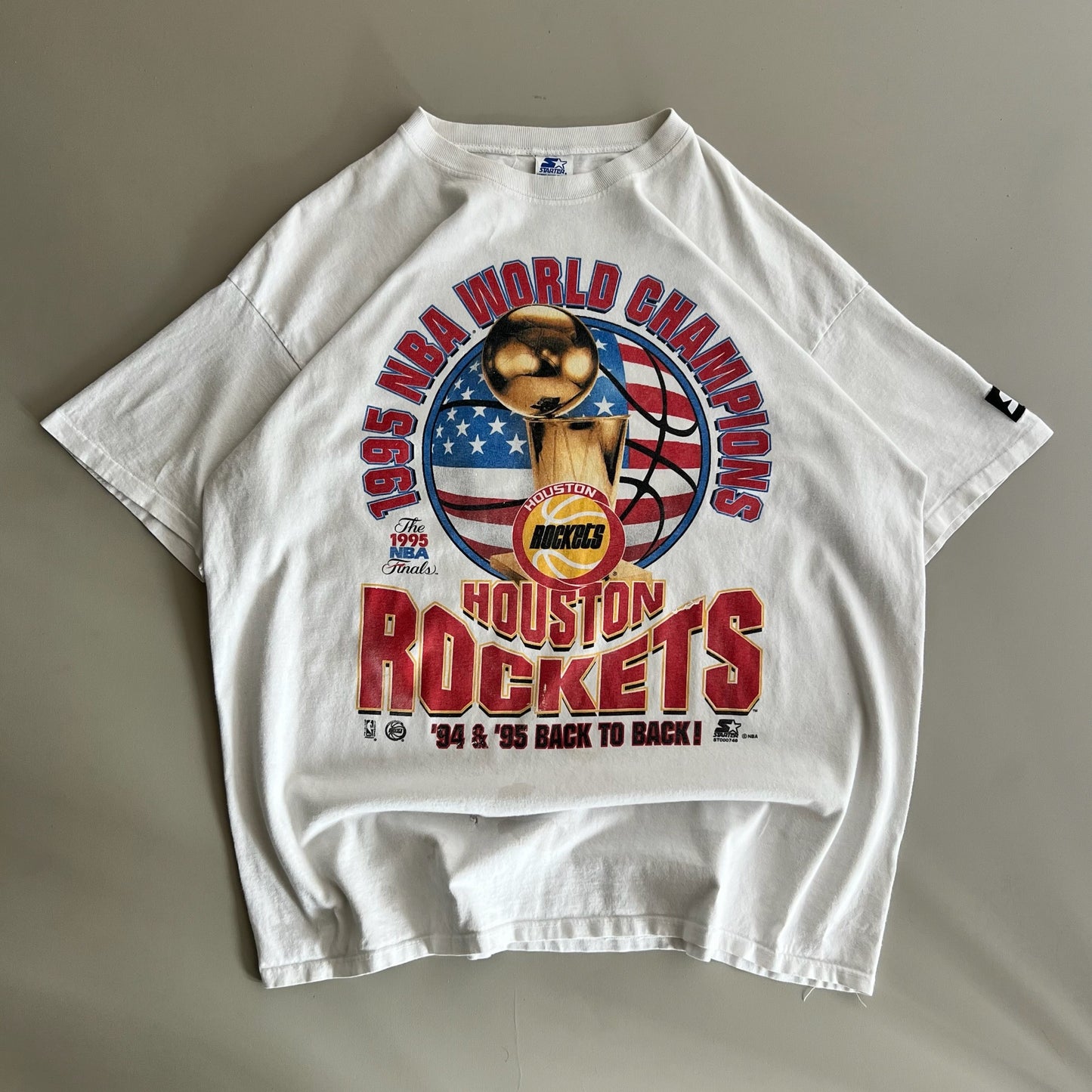 XL 90s Houston Rockets NBA Champs T-shirt