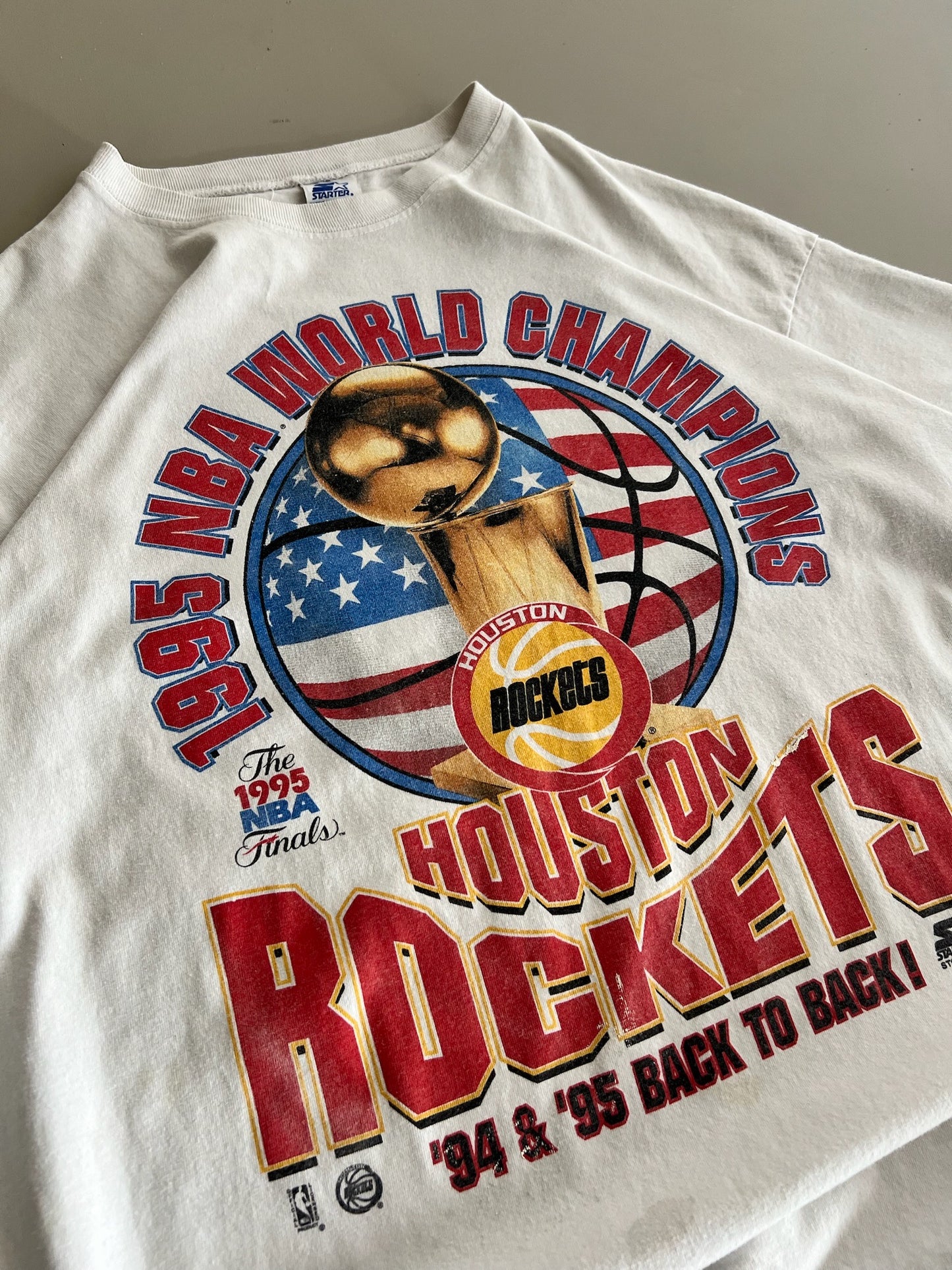 XL 90s Houston Rockets NBA Champs T-shirt