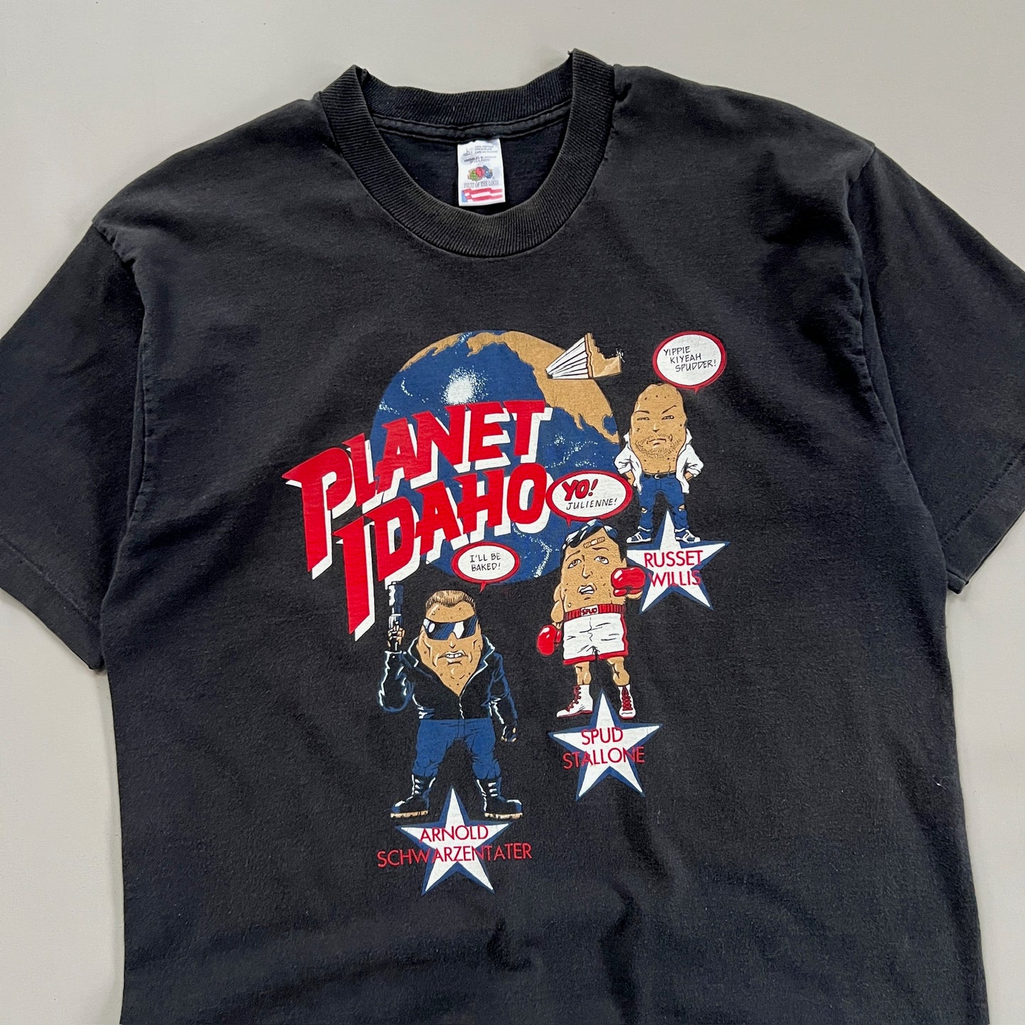 Large 1990s Planet Idaho Celebrity T-shirt