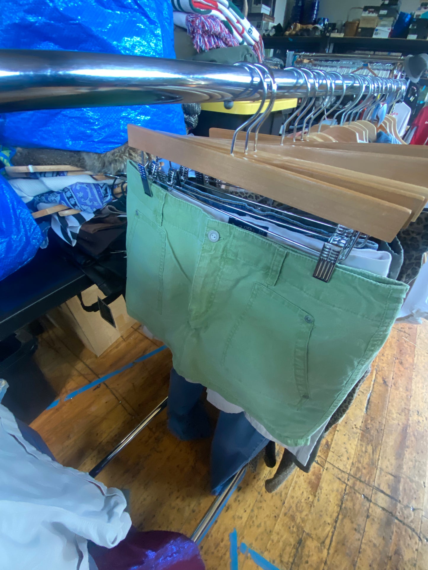 14 gloria vanderbilt green mini skirt