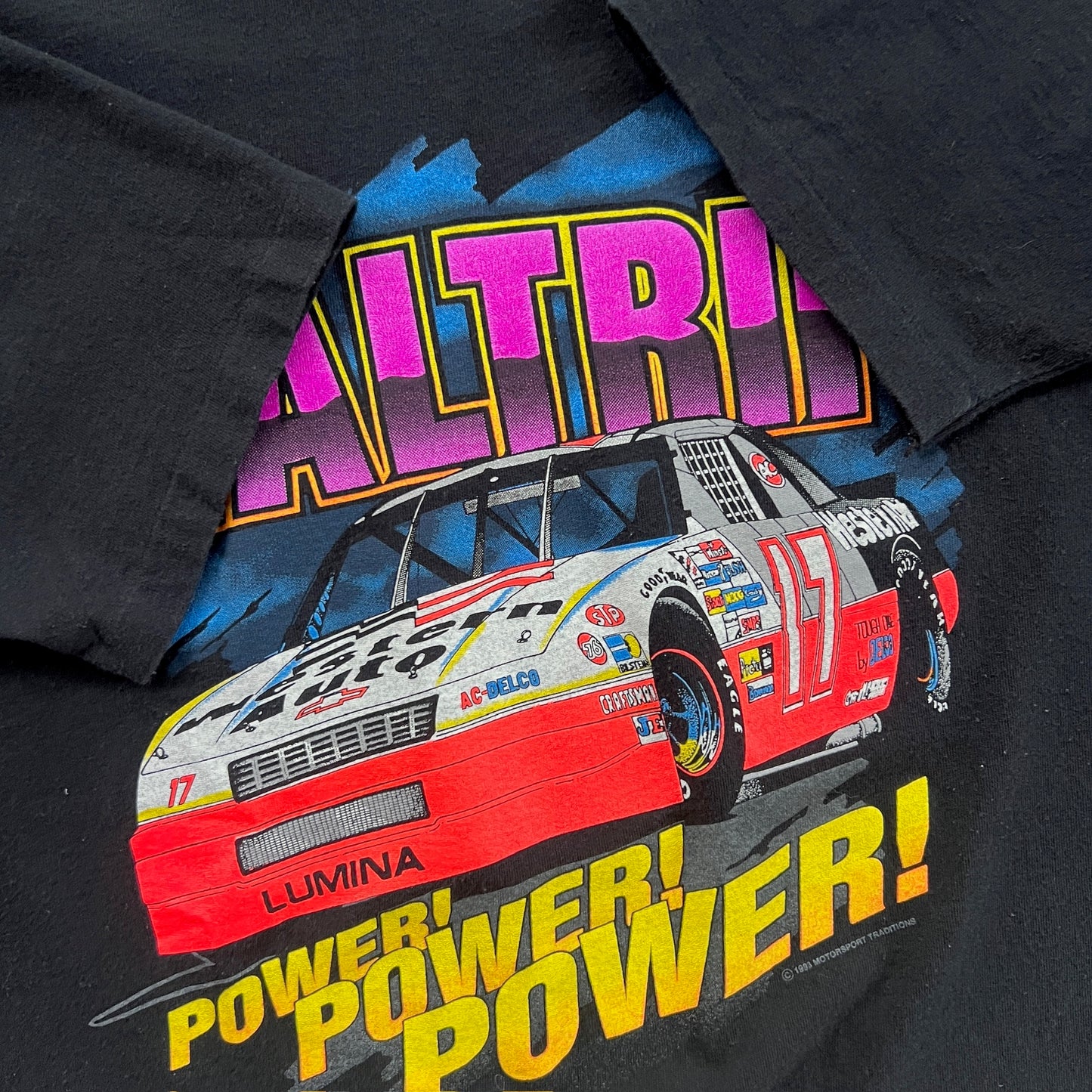 Large 1993 Michael Waltrip Power! T-shirt