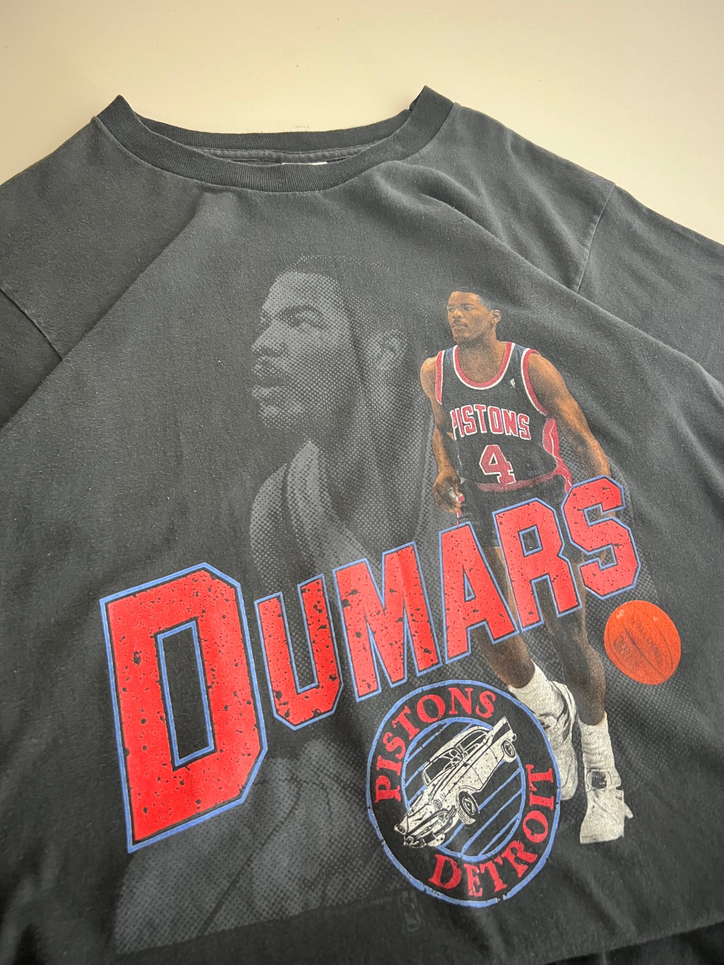 Large 90s Joe Dumars Detroit Pistons Salem T-shirt