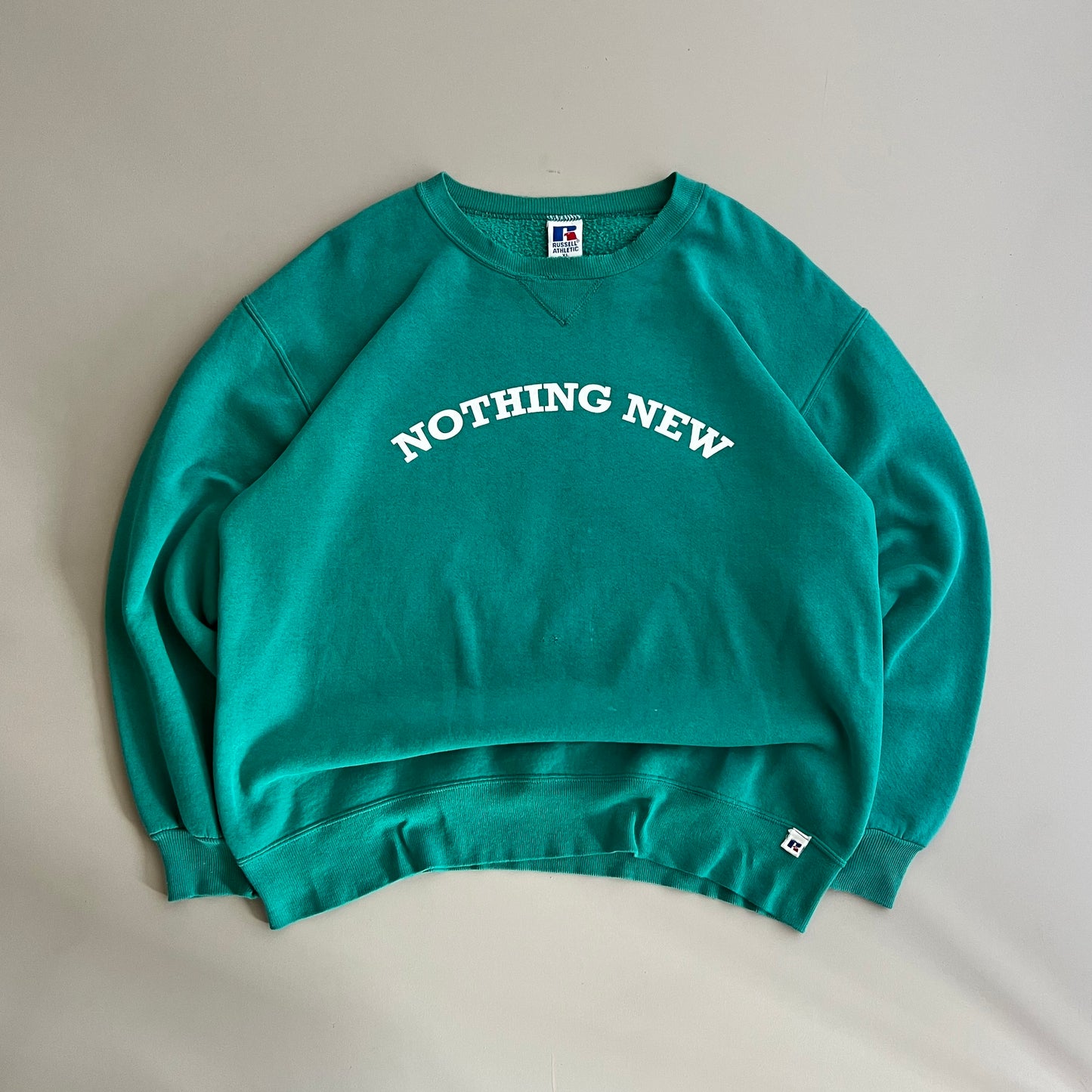 XL 90s Teal Russel Athletics Shop Merch Sweatshirt