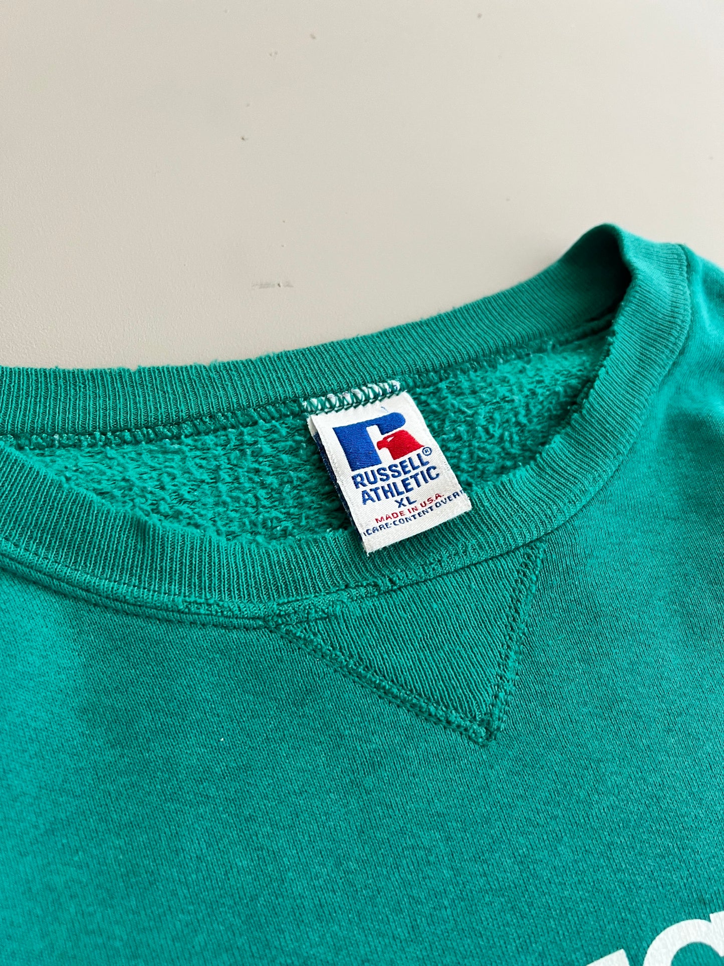 XL 90s Teal Russel Athletics Shop Merch Sweatshirt