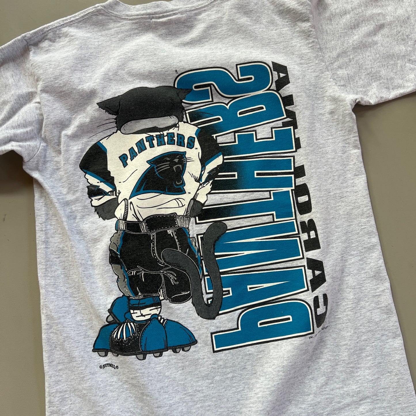 Large 1994 Carolina Panthers Nutmeg Breakthrough T-shirt