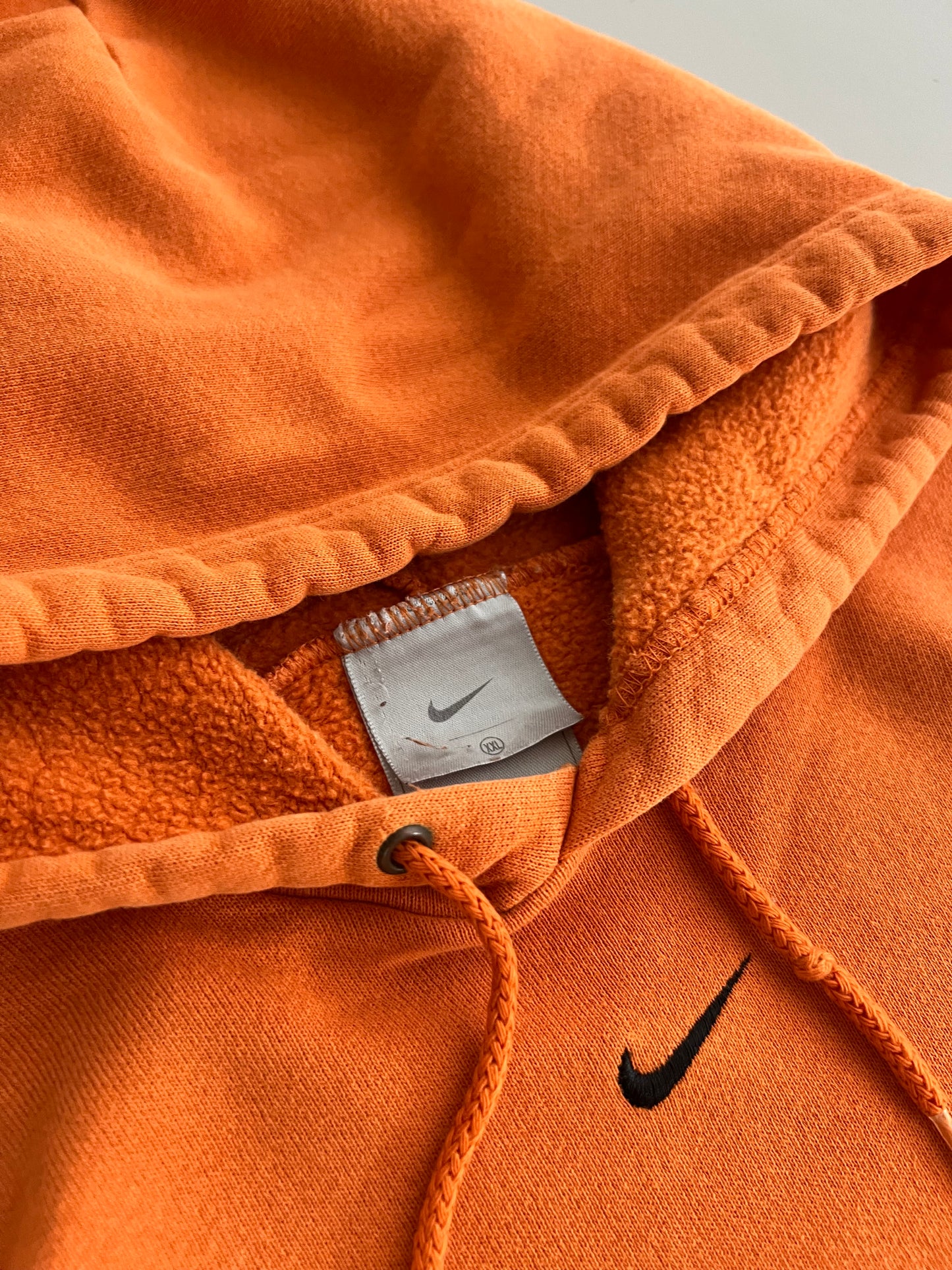 XXL 2000s Orange Nike Center Swoosh Sweatshirt
