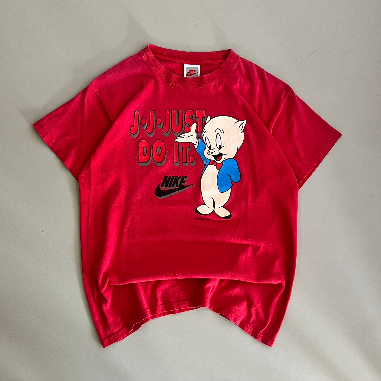 Large 1993 Nike Porky The Pig T-shirt