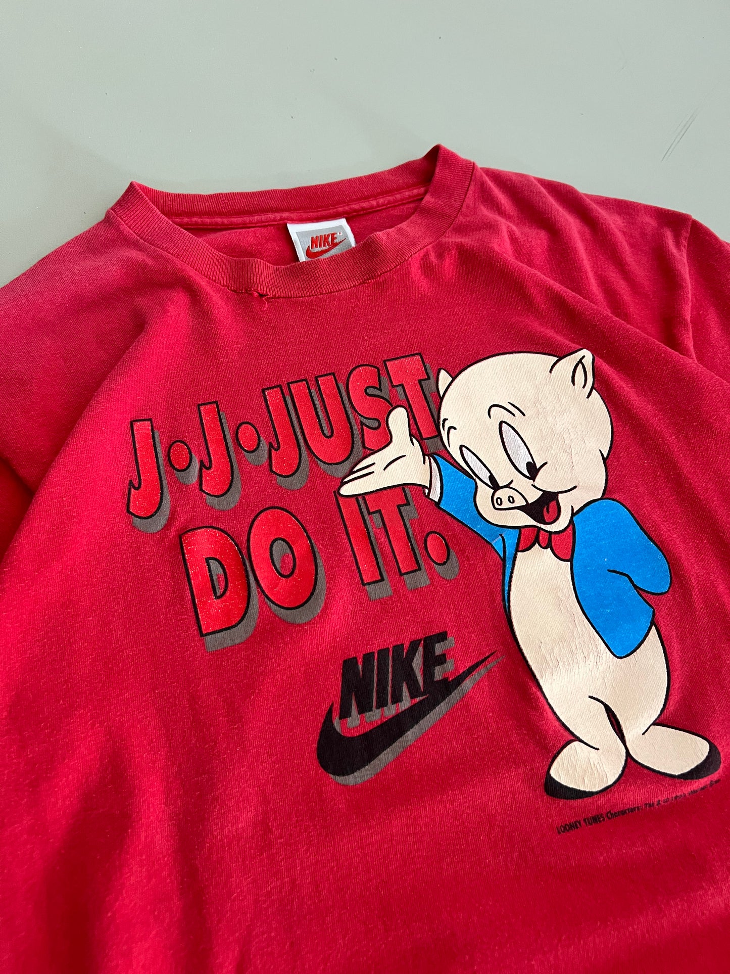 Large 1993 Nike Porky The Pig T-shirt