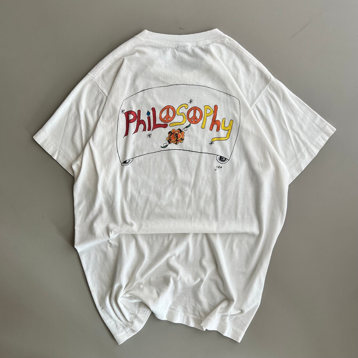 Large 80s Grateful Dead Philosophy Phil Lesh T-shirt