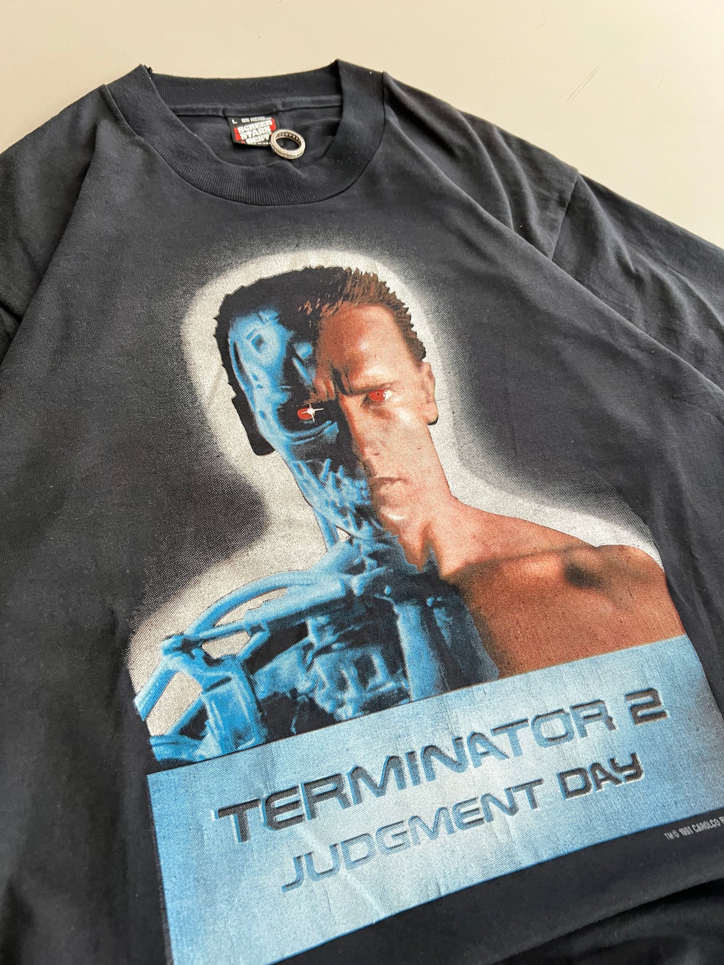 Large 1991 Terminator 2: Judement Day T-shirt