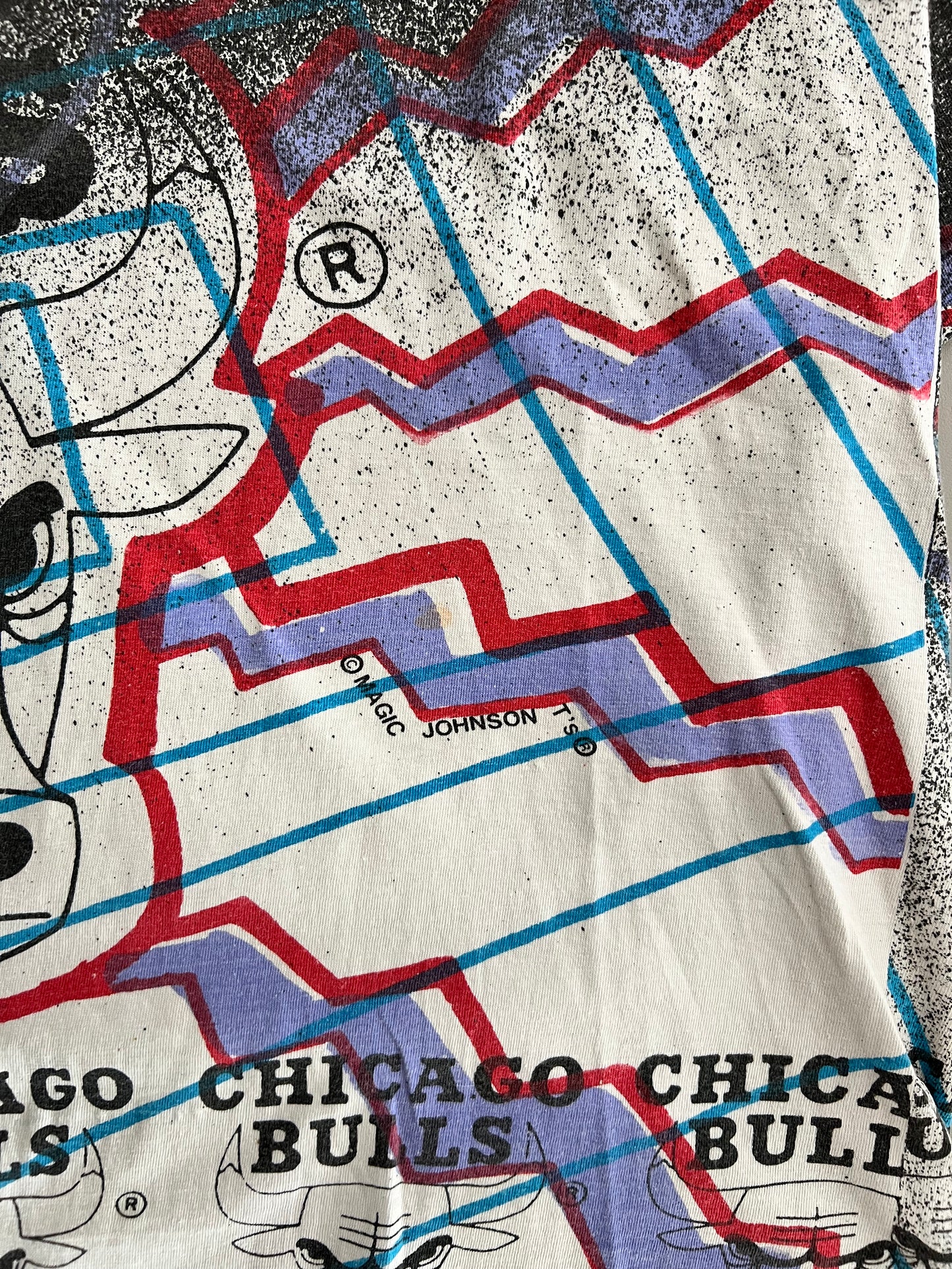 Medium 90s Chicago Bulls AOP T-shirt
