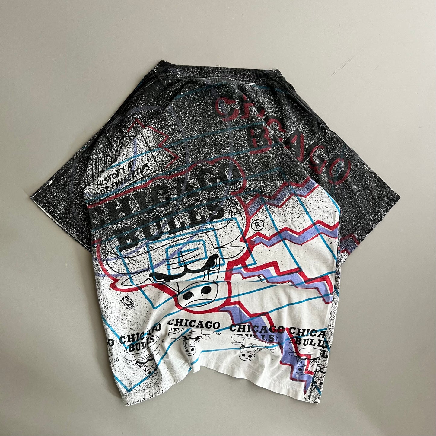 Medium 90s Chicago Bulls AOP T-shirt