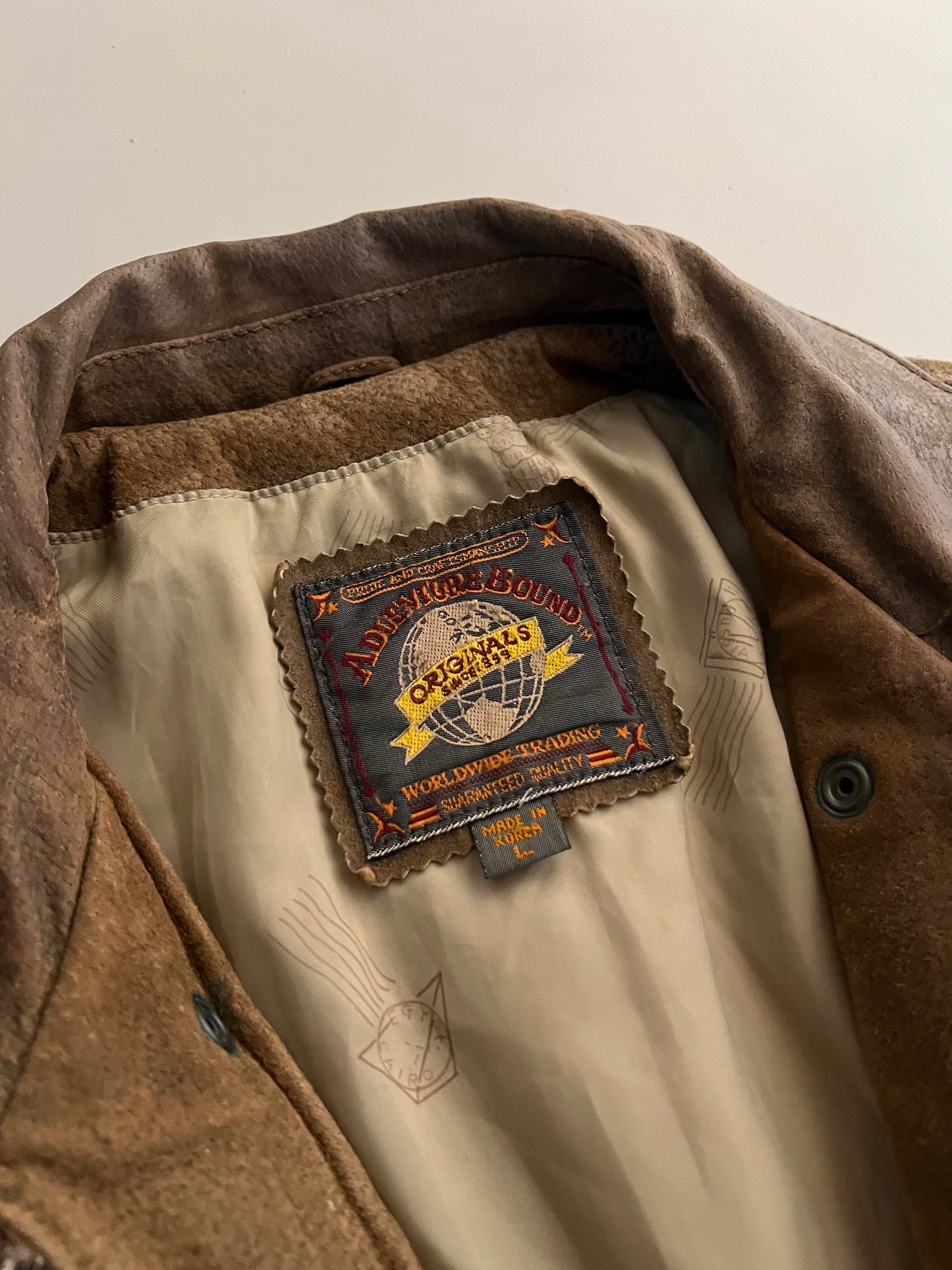 Large 2000s Adventures Bond Leather Jacket