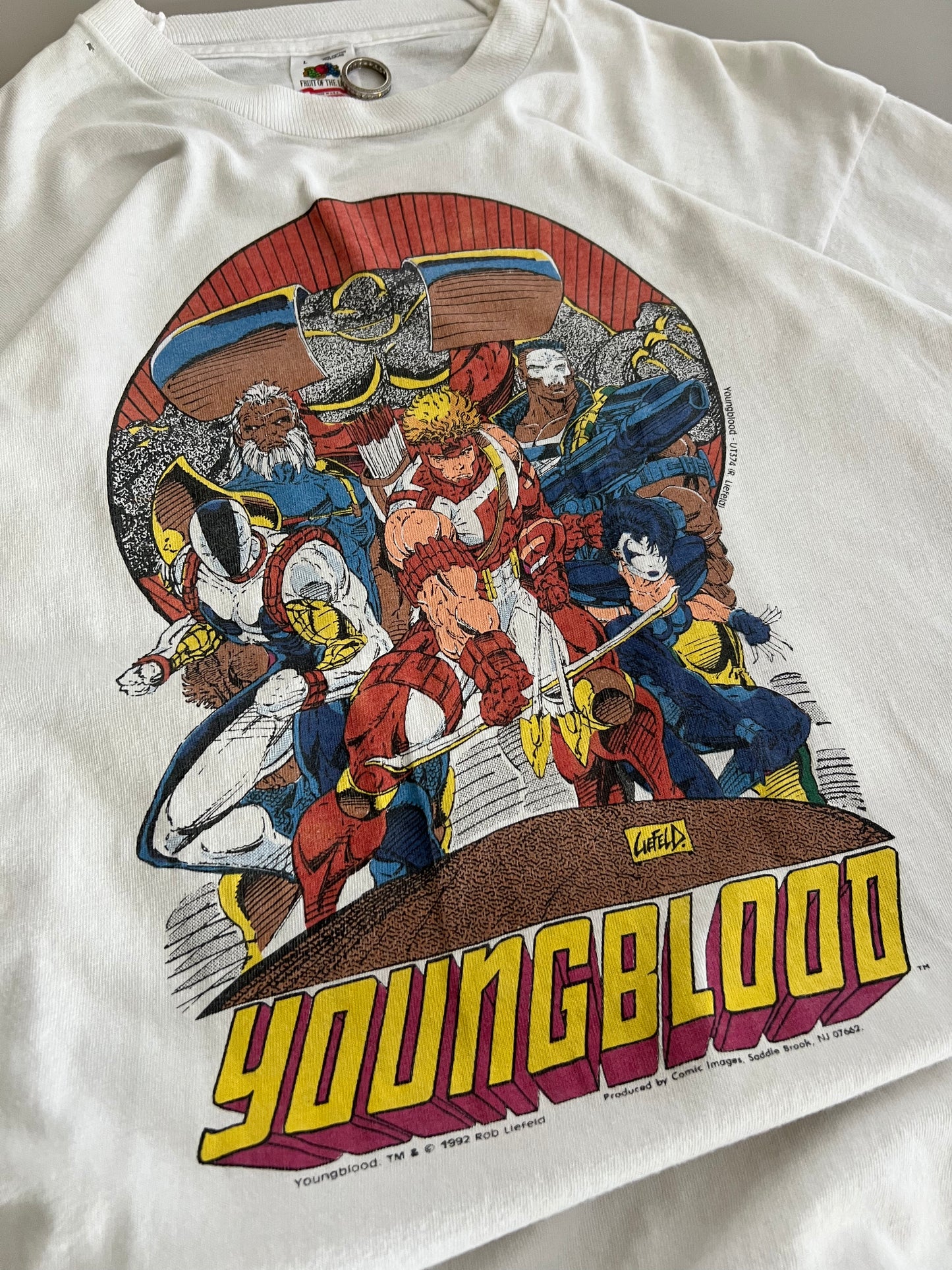 Large 1992 Marvel Youngbloods T-shirt