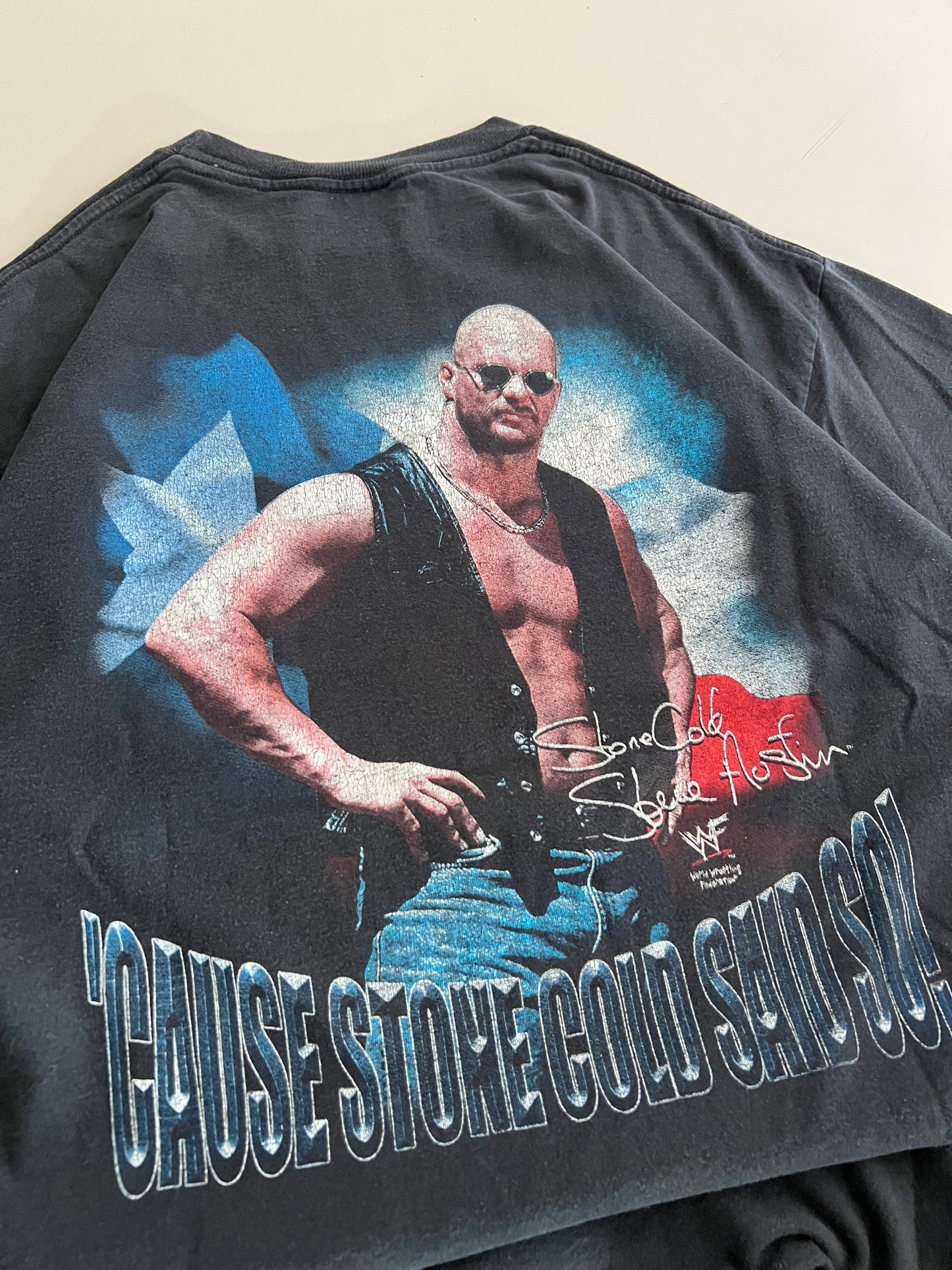 XL 90s Stone Cold Steve Austin WWF T-shirt