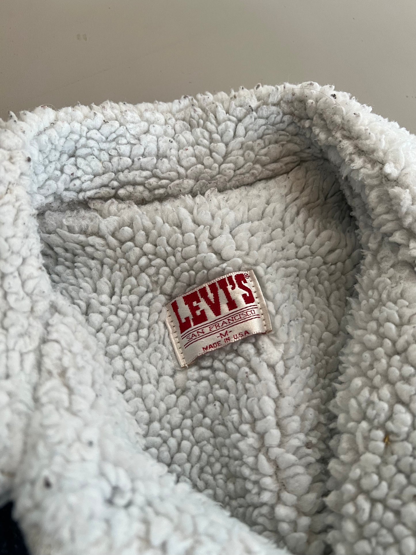 Medium 80s Levi's Sherpa Lined Denim Jacket