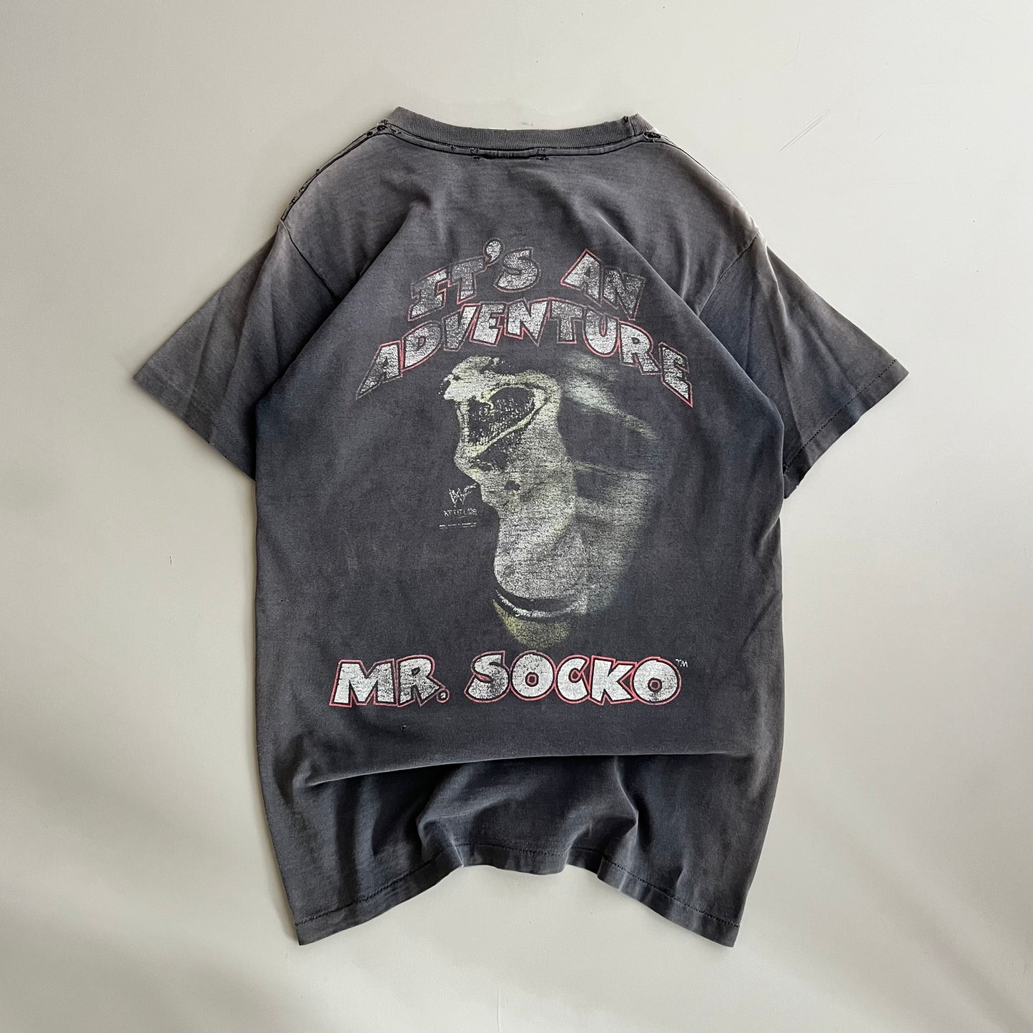 XL 90s Mick Foley Mr. Socko WWF T-shirt