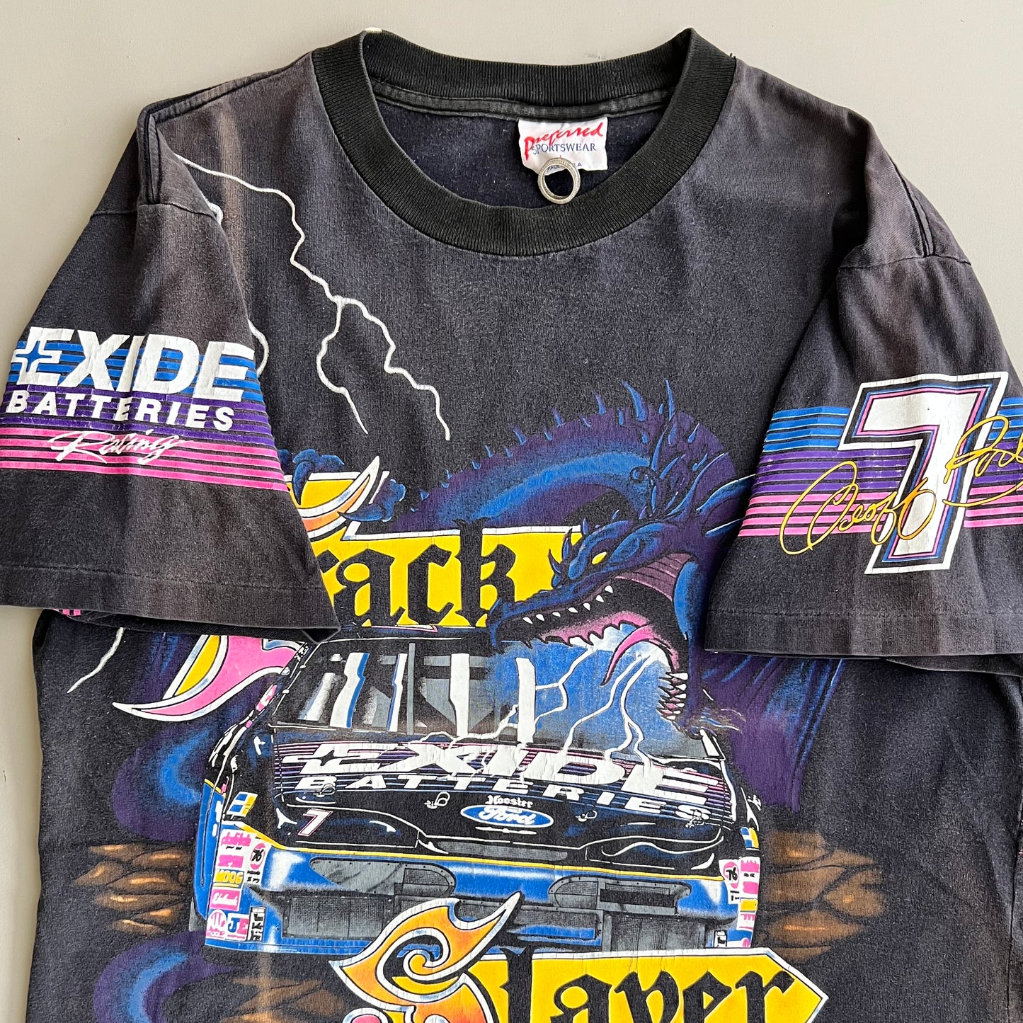 Large 1994 Geoff Bodine Exide T-shirt