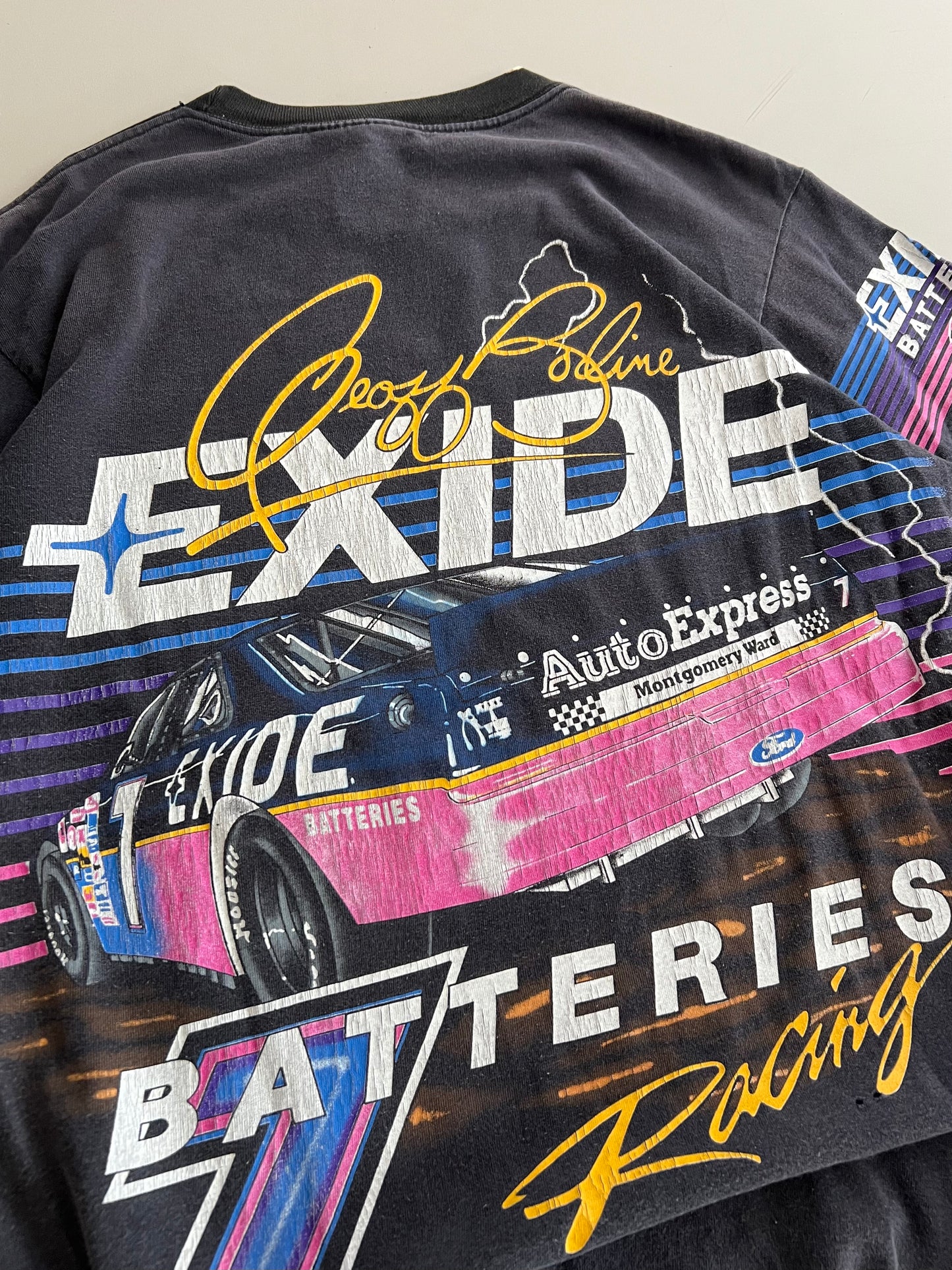 Large 1994 Geoff Bodine Exide T-shirt