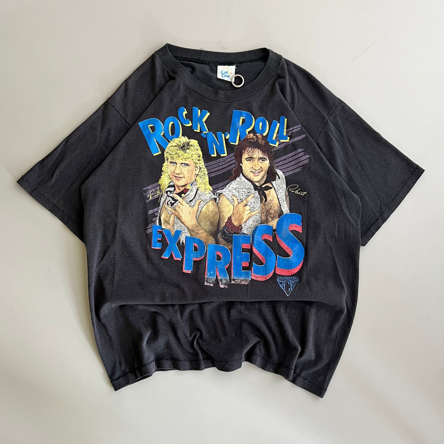 Large 80s Rock n Roll Express Wrestling T-shirt