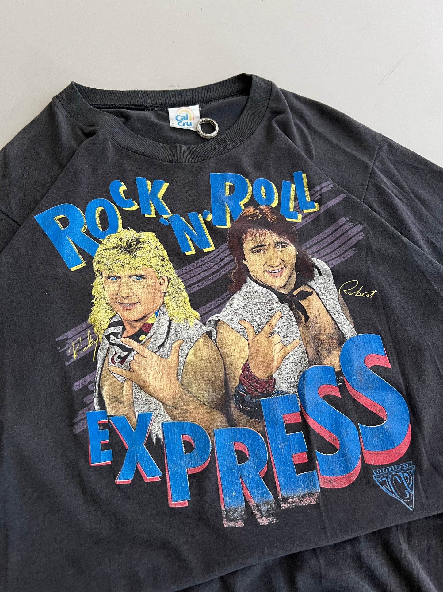 Large 80s Rock n Roll Express Wrestling T-shirt