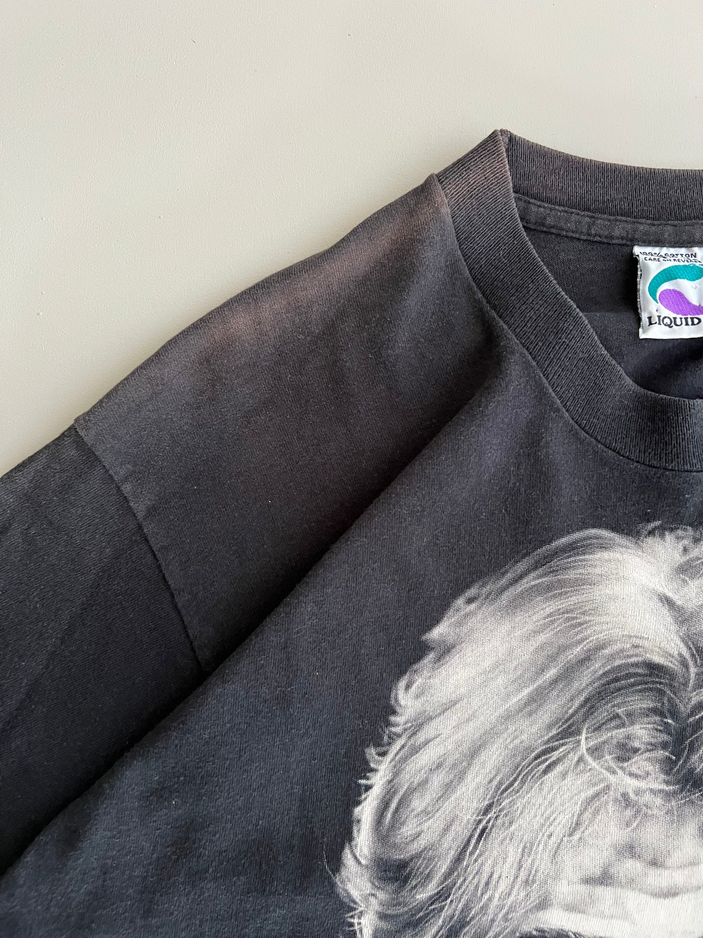 Large 1995 Liquid Blue Jerry Garcia T-shirt