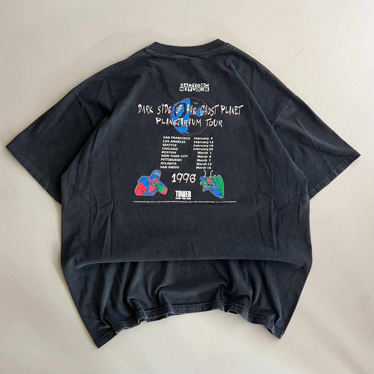 XL 1996 Space Ghost Cartoon Network Tour T-shirt