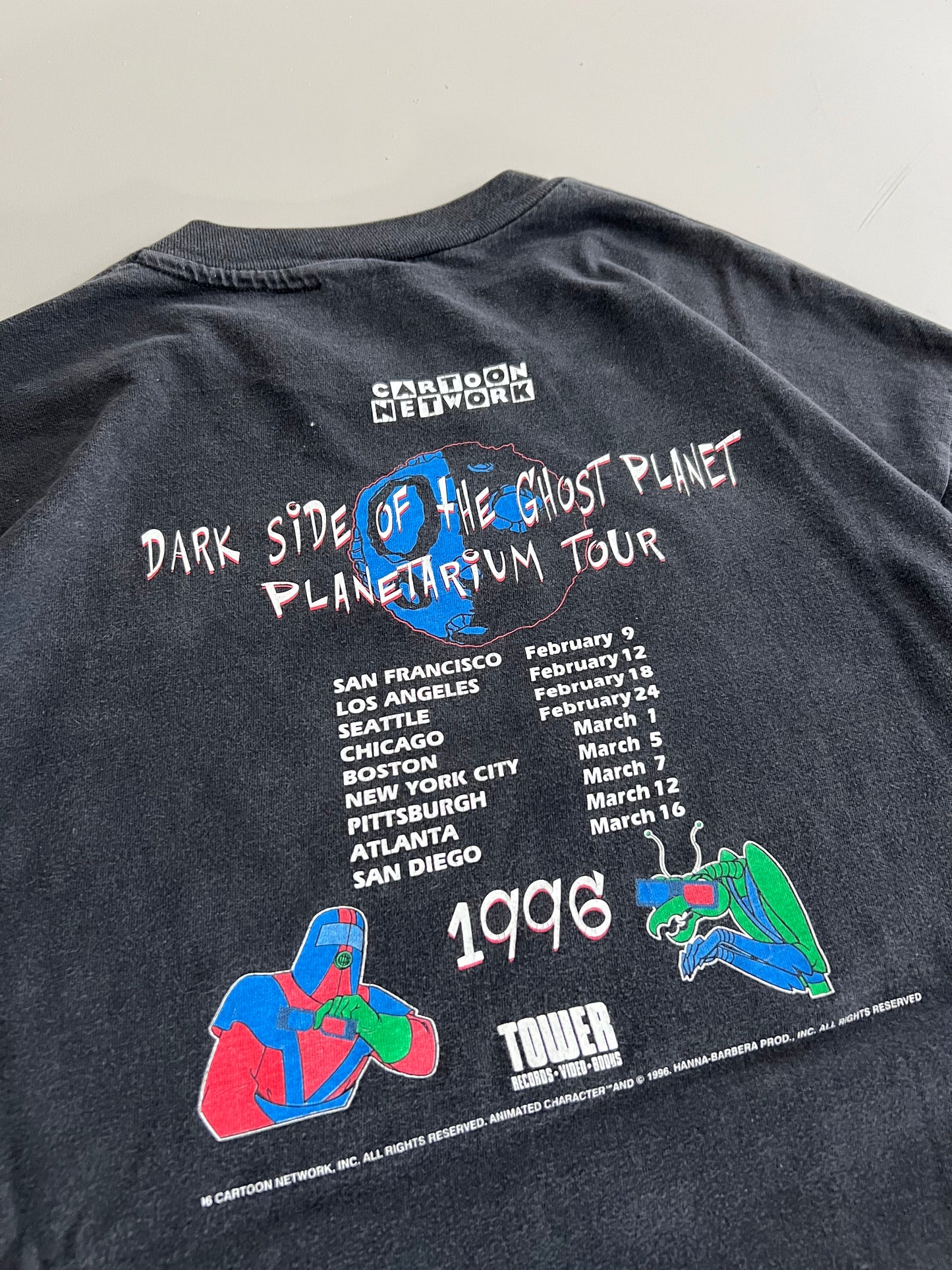 XL 1996 Space Ghost Cartoon Network Tour T-shirt