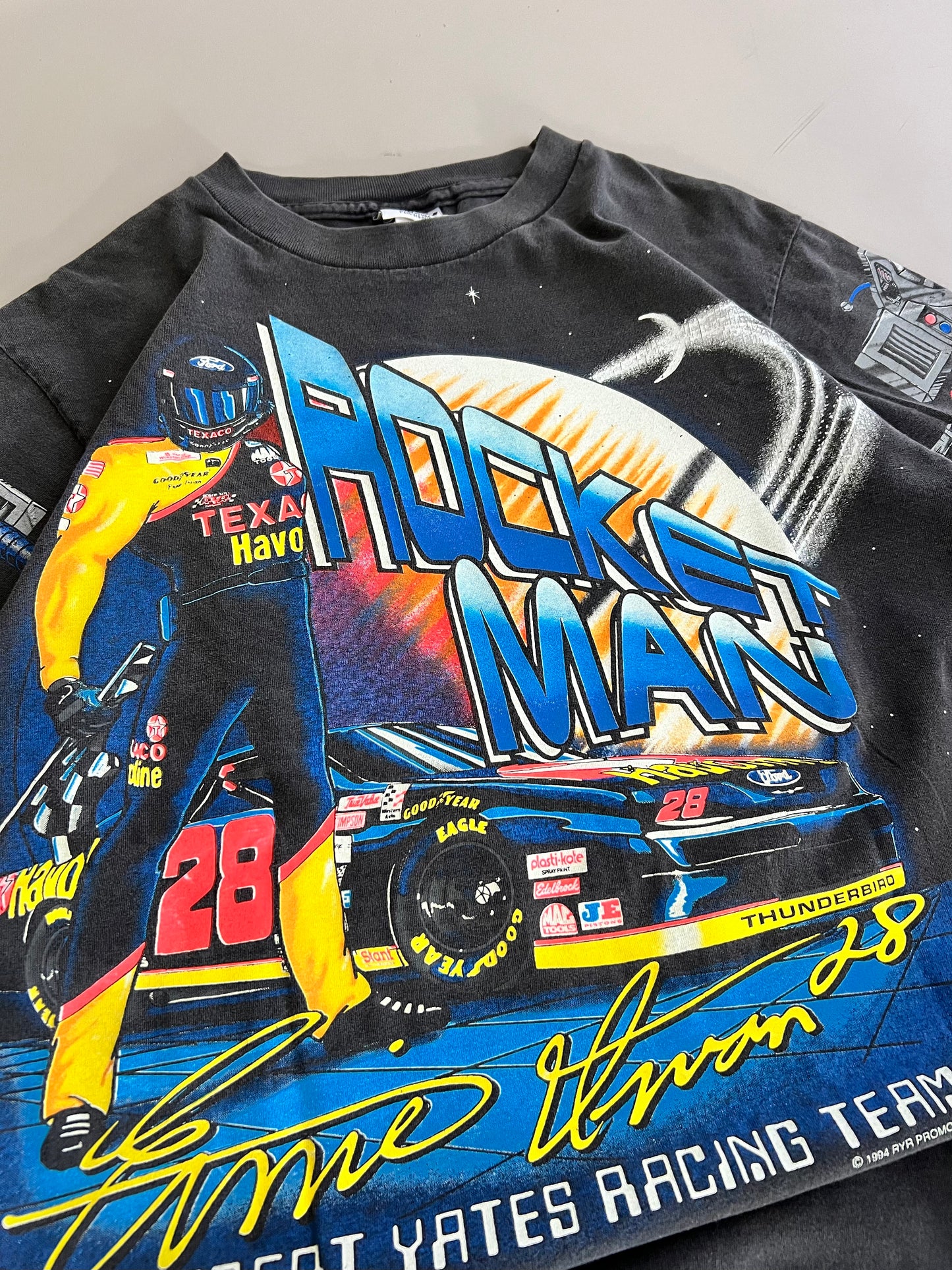 Large 1994 Ernie Irvin Rocket Man AOP T-shirt
